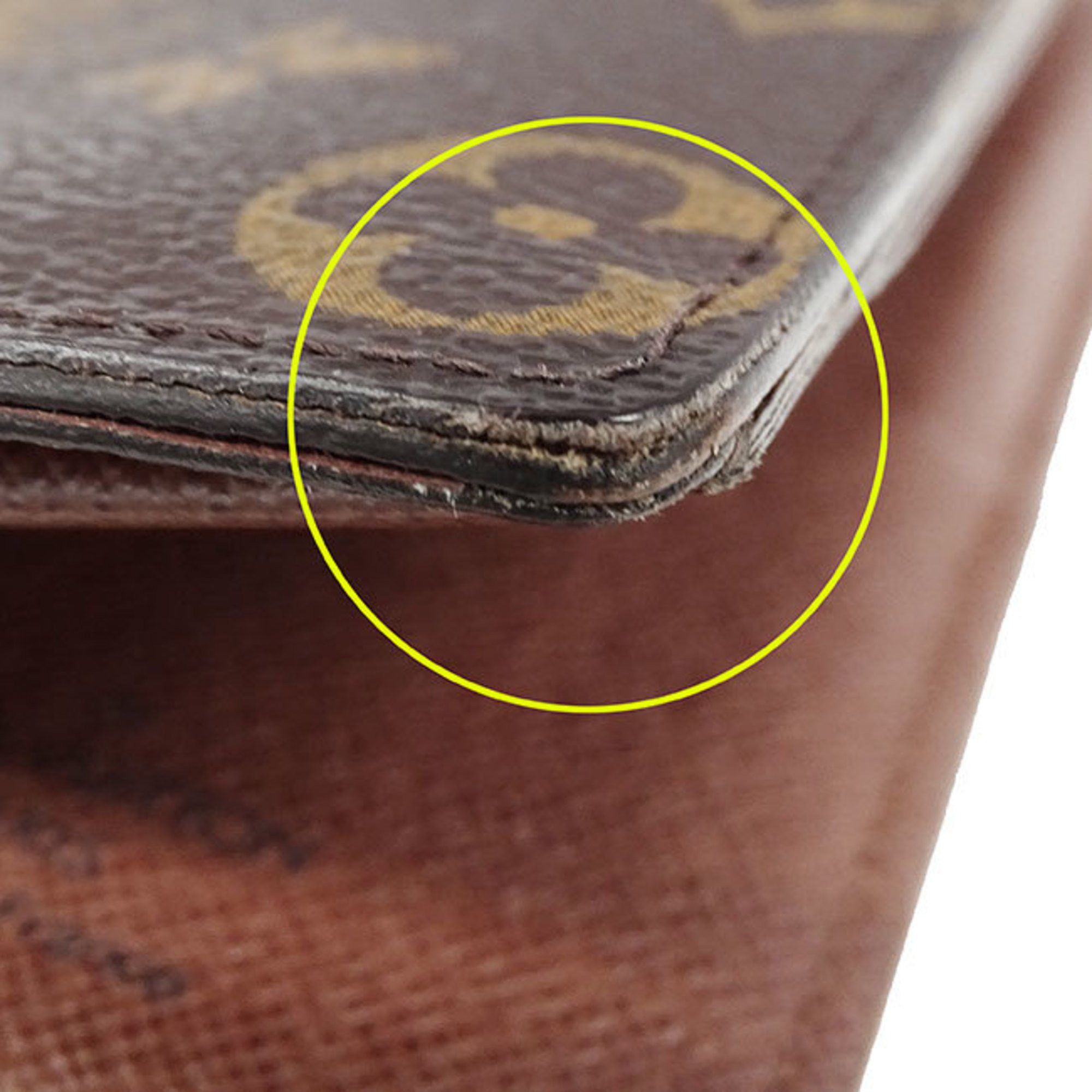 Louis Vuitton Louis Vuitton Wallet Men's Long Monogram Canvas Portefeuille Brazza Brown M66540 Stylish Size ONE SIZE - 8 Thumbnail