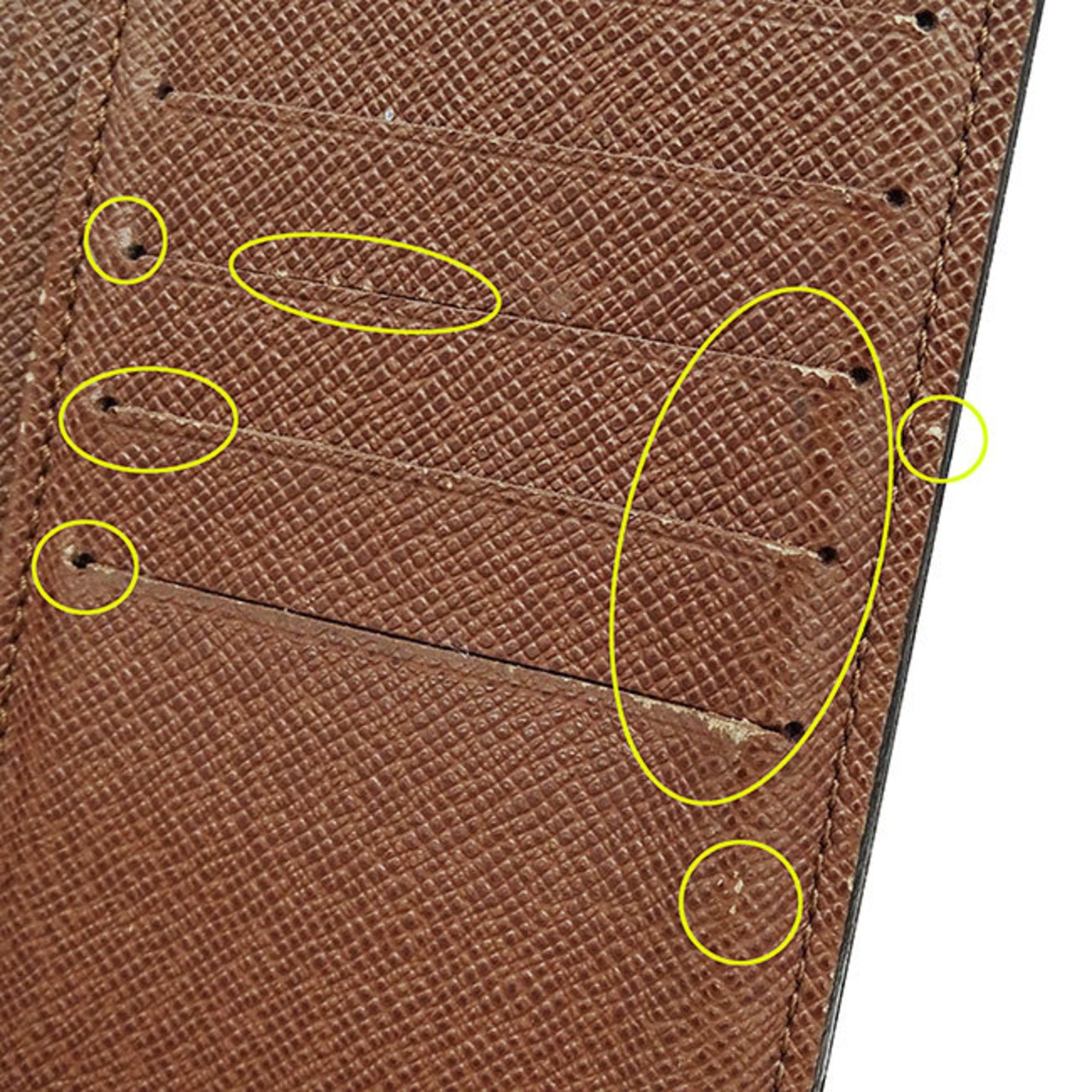 Louis Vuitton Louis Vuitton Wallet Men's Long Monogram Canvas Portefeuille Brazza Brown M66540 Stylish Size ONE SIZE - 11 Thumbnail