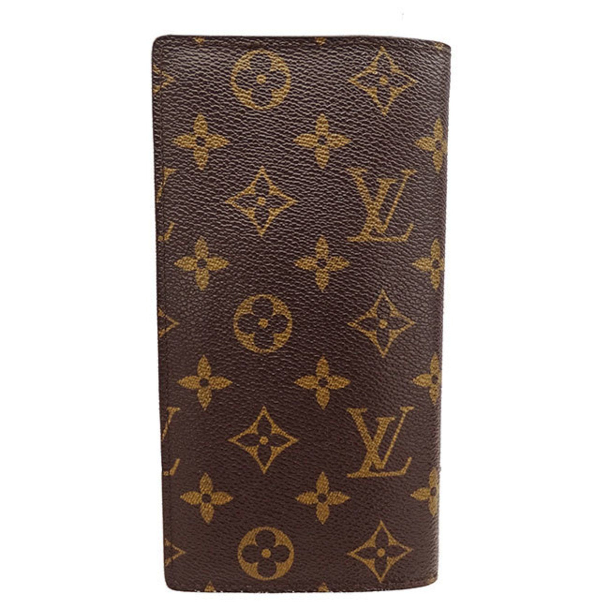 Louis Vuitton Louis Vuitton Wallet Men's Long Monogram Canvas Portefeuille Brazza Brown M66540 Stylish Size ONE SIZE - 3 Thumbnail