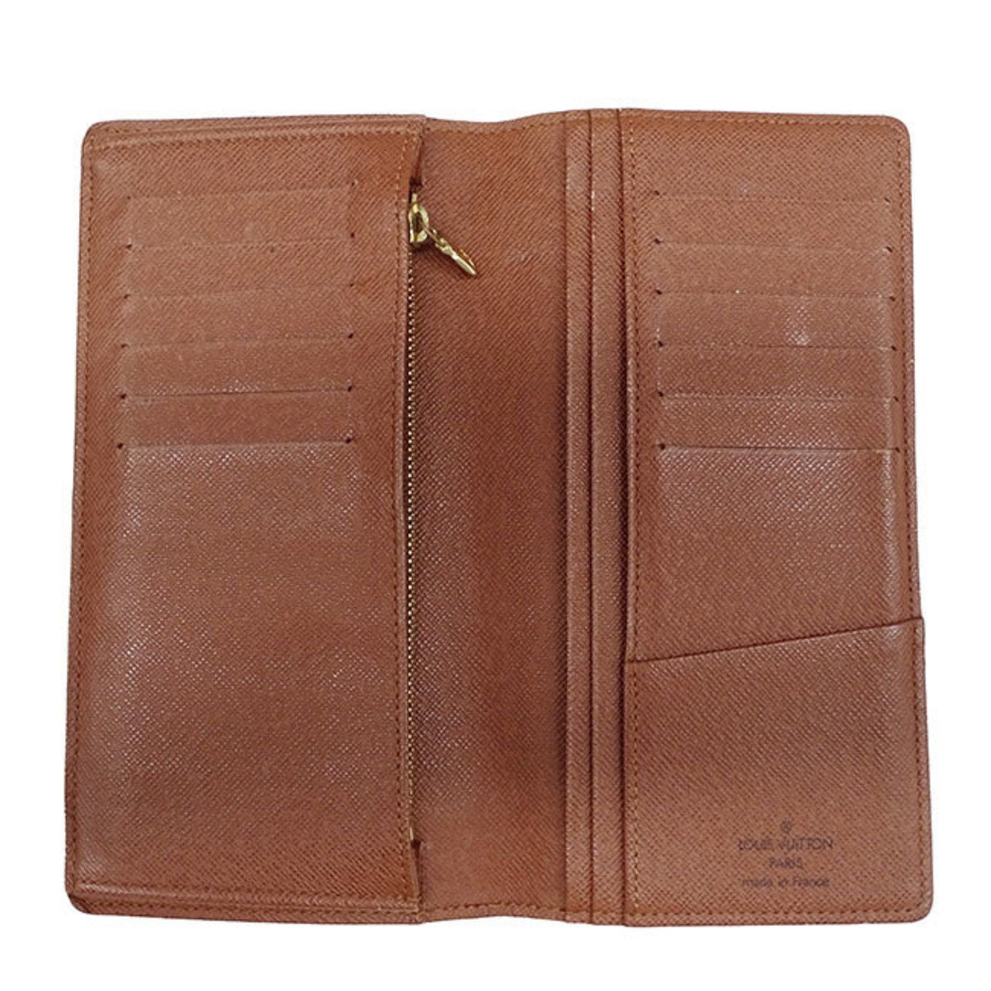 Louis Vuitton Louis Vuitton Wallet Men's Long Monogram Canvas Portefeuille Brazza Brown M66540 Stylish Size ONE SIZE - 5 Thumbnail