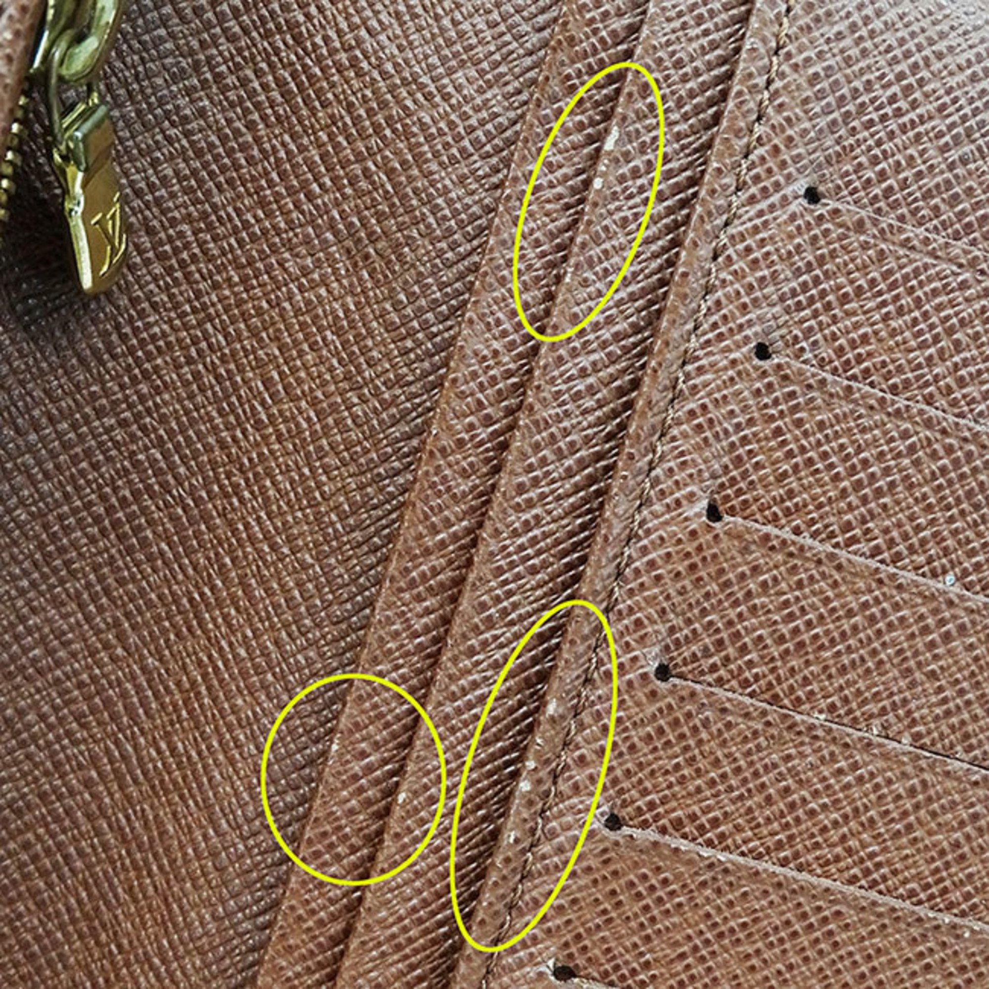 Louis Vuitton Louis Vuitton Wallet Men's Long Monogram Canvas Portefeuille Brazza Brown M66540 Stylish Size ONE SIZE - 12 Thumbnail