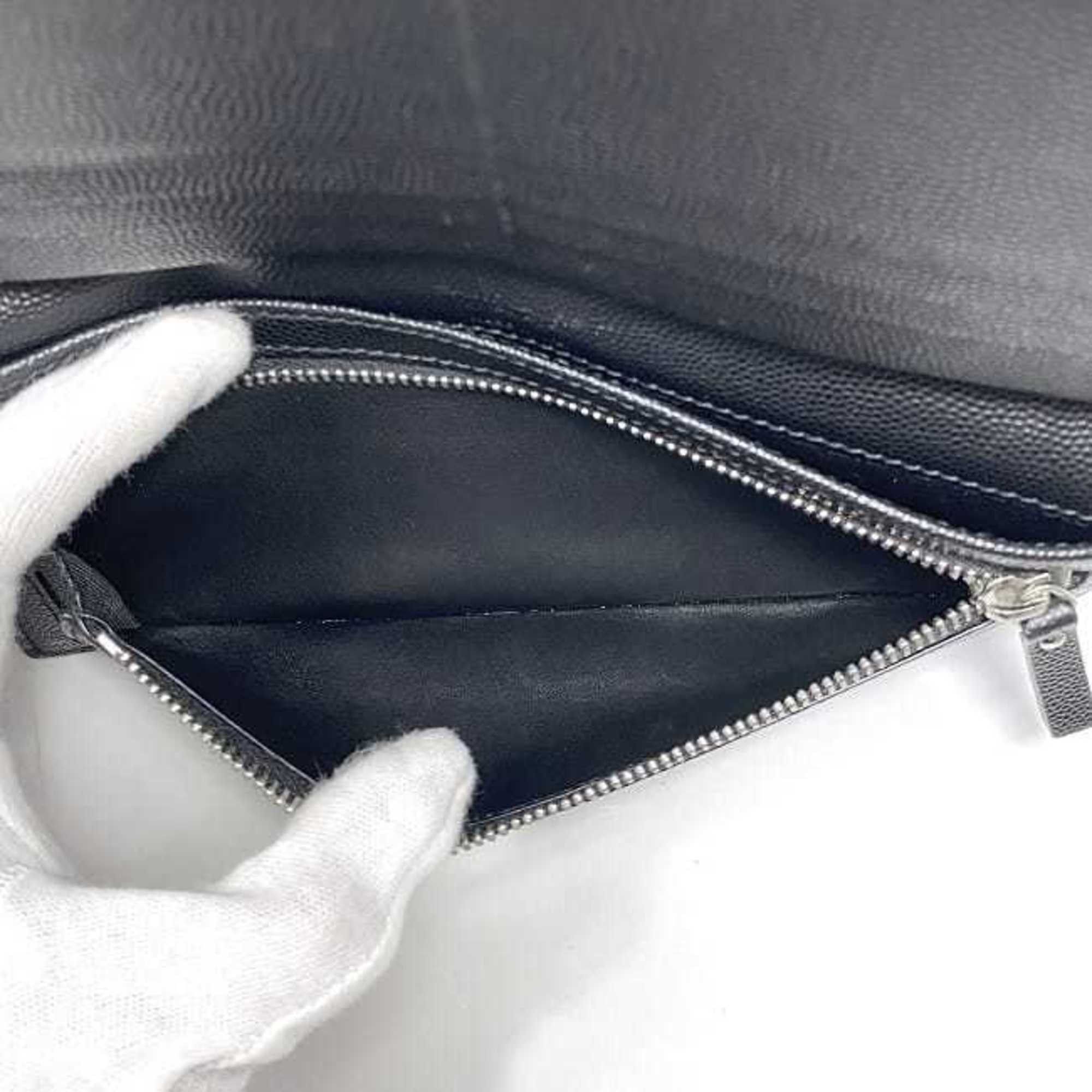 Saint Laurent Paris Saint Laurent Bi-fold Long Wallet f-22675 Black TGN556297 0920 Leather SAINT LAURENT PARIS Grain YSL Women's Men's Size ONE SIZE - 9 Thumbnail