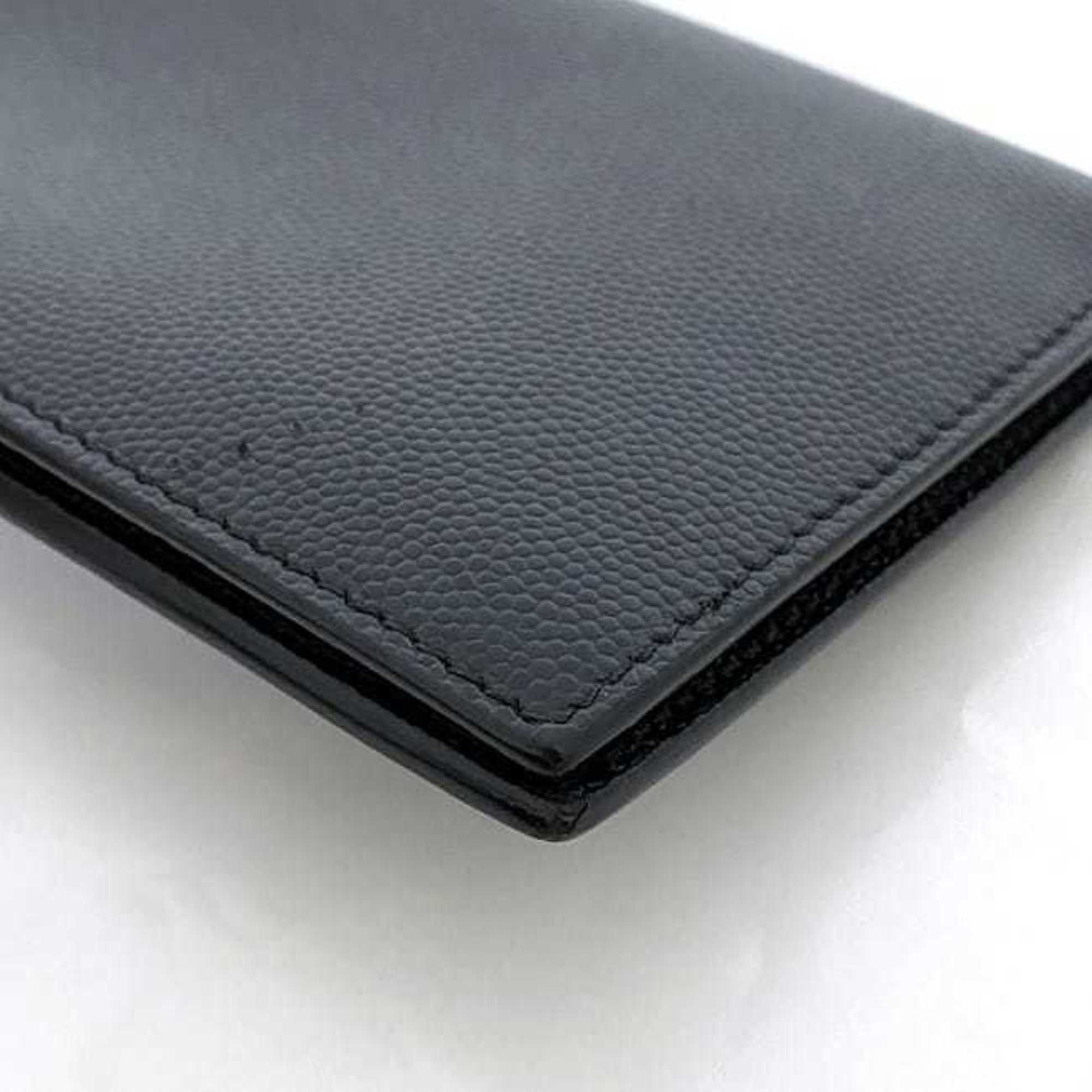 Saint Laurent Paris Saint Laurent Bi-fold Long Wallet f-22675 Black TGN556297 0920 Leather SAINT LAURENT PARIS Grain YSL Women's Men's Size ONE SIZE - 5 Thumbnail