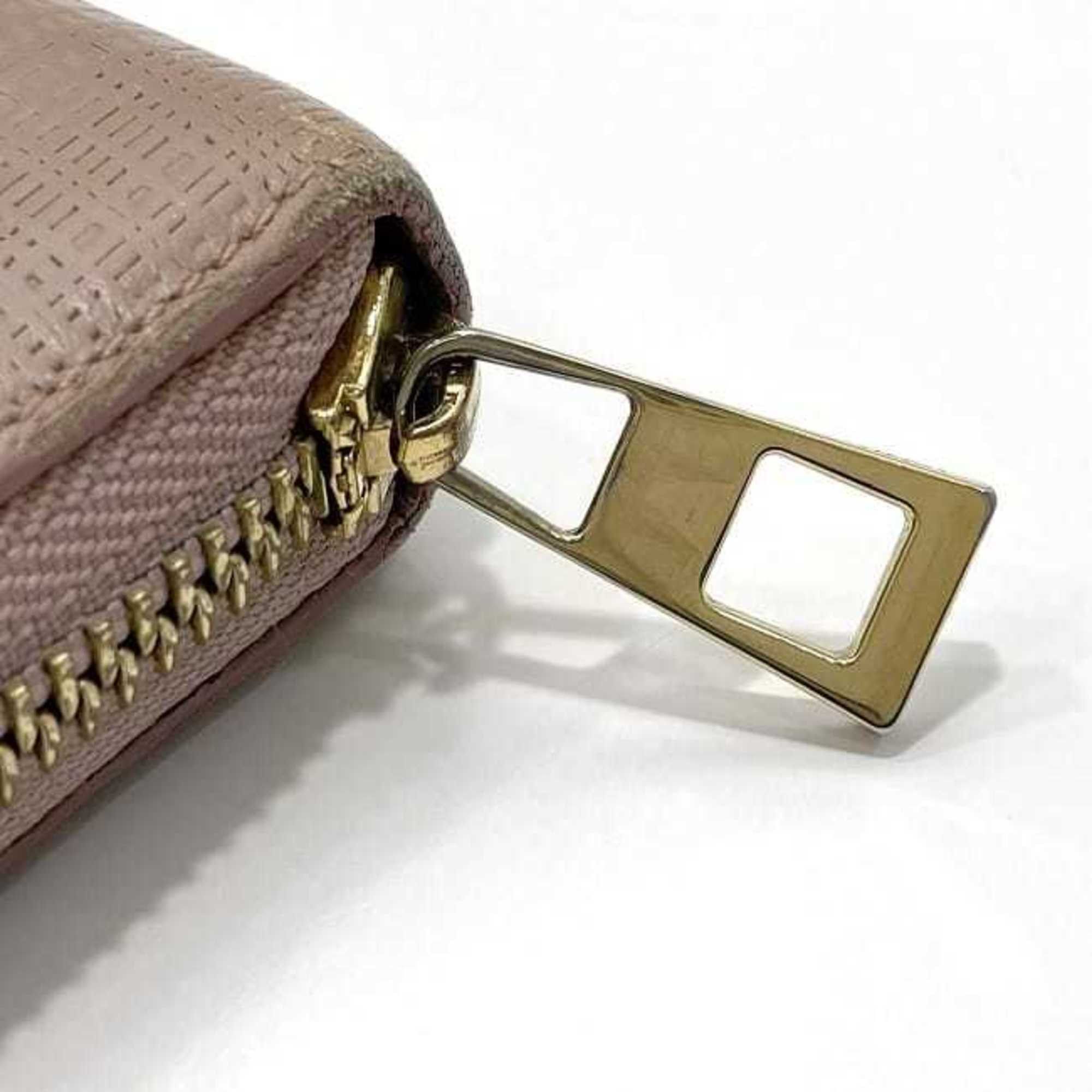 Loewe LOEWE Round Long Wallet ec-22775 Pink Linen Anagram 101N88.F13 Leather 261611 Women's Size ONE SIZE - 11 Thumbnail