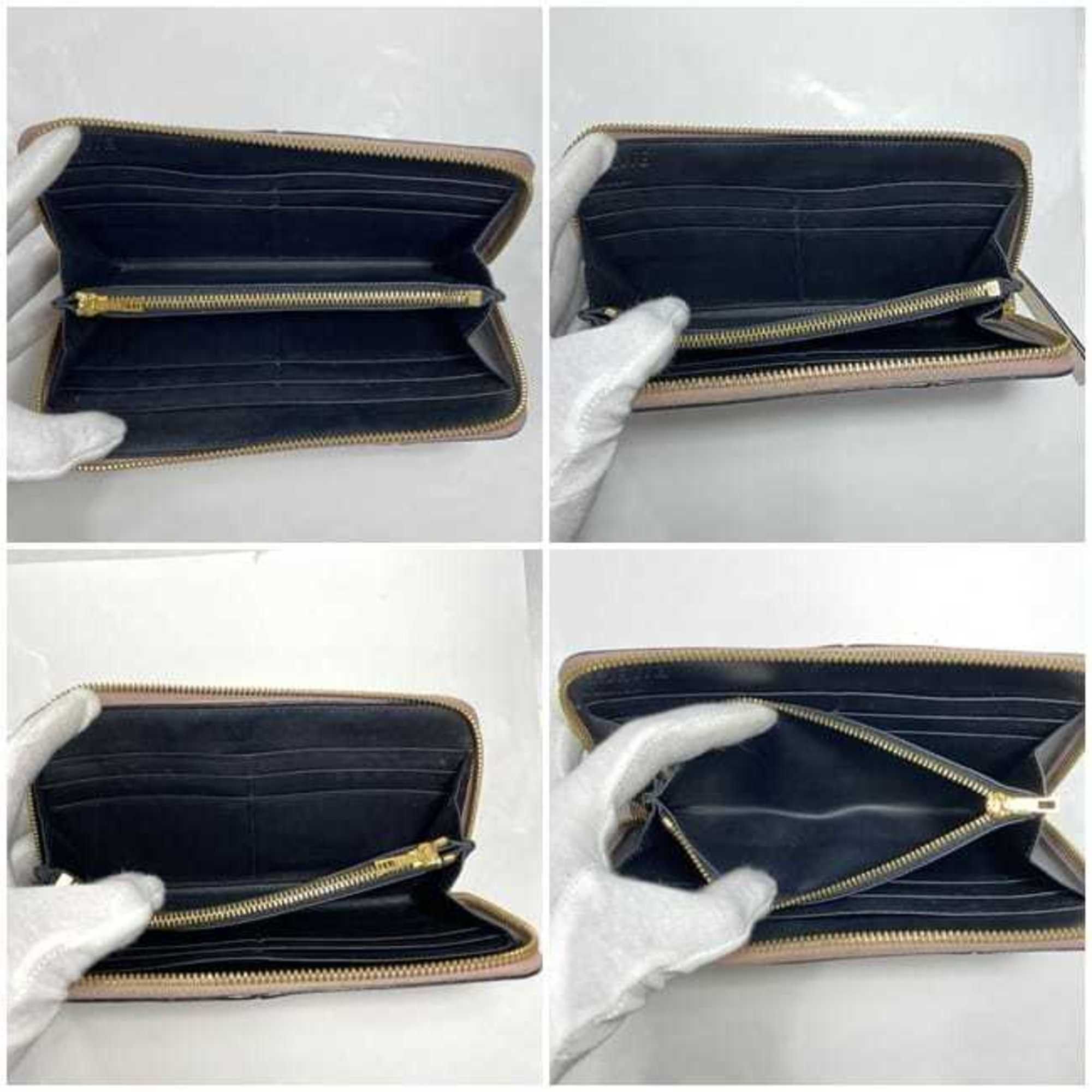 Loewe LOEWE Round Long Wallet ec-22656 Pink Beige White Puzzle 122N30DF13 Leather 261709 Women's Size ONE SIZE - 10 Thumbnail