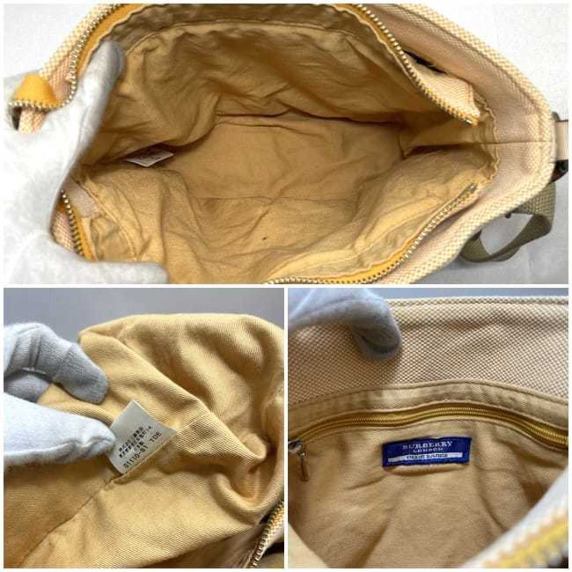 Burberry Burberry shoulder bag ec-22761 orange beige blue label canvas BURBERRY bucket women's men's Size ONE SIZE - 11 Thumbnail