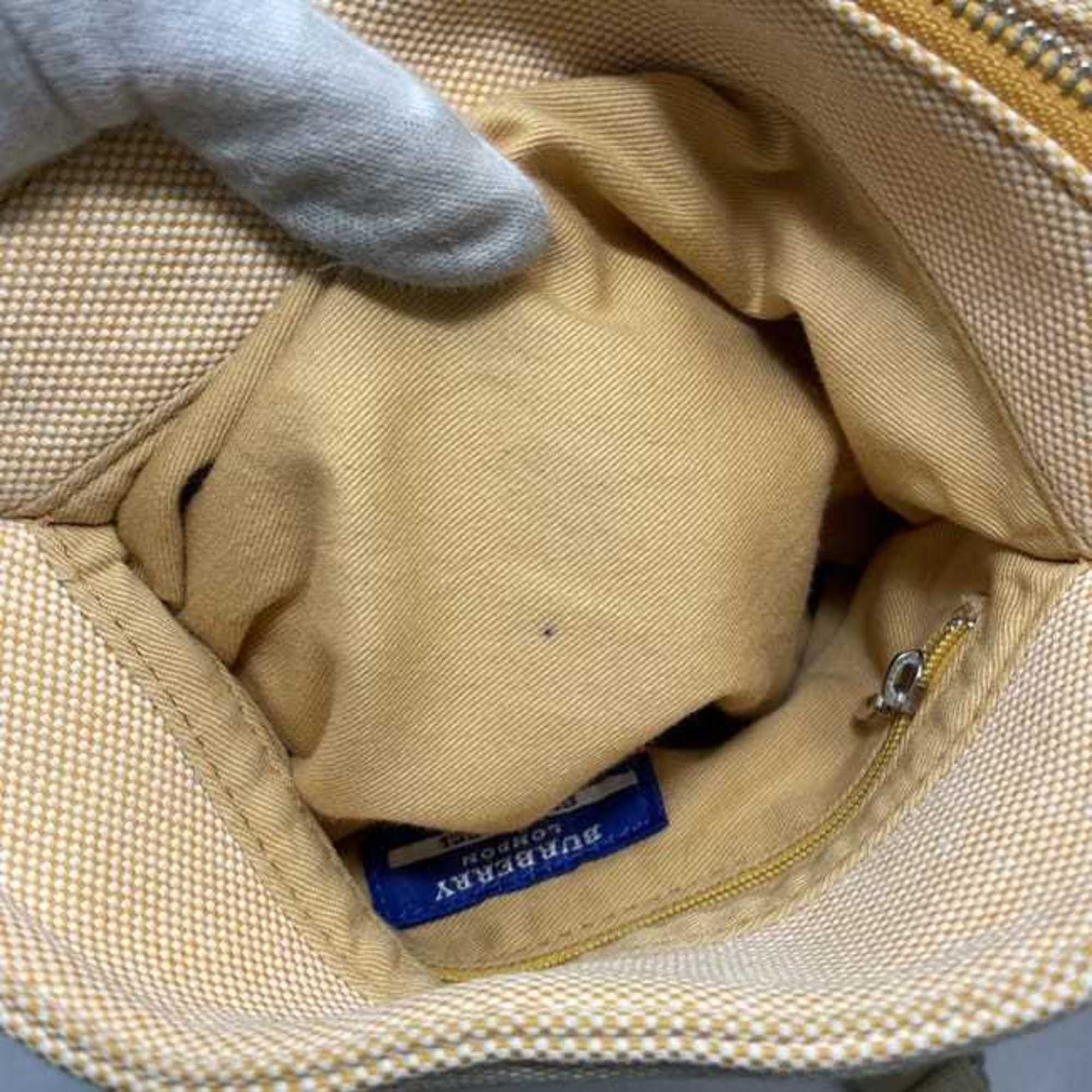 Burberry Burberry shoulder bag ec-22761 orange beige blue label canvas BURBERRY bucket women's men's Size ONE SIZE - 8 Thumbnail