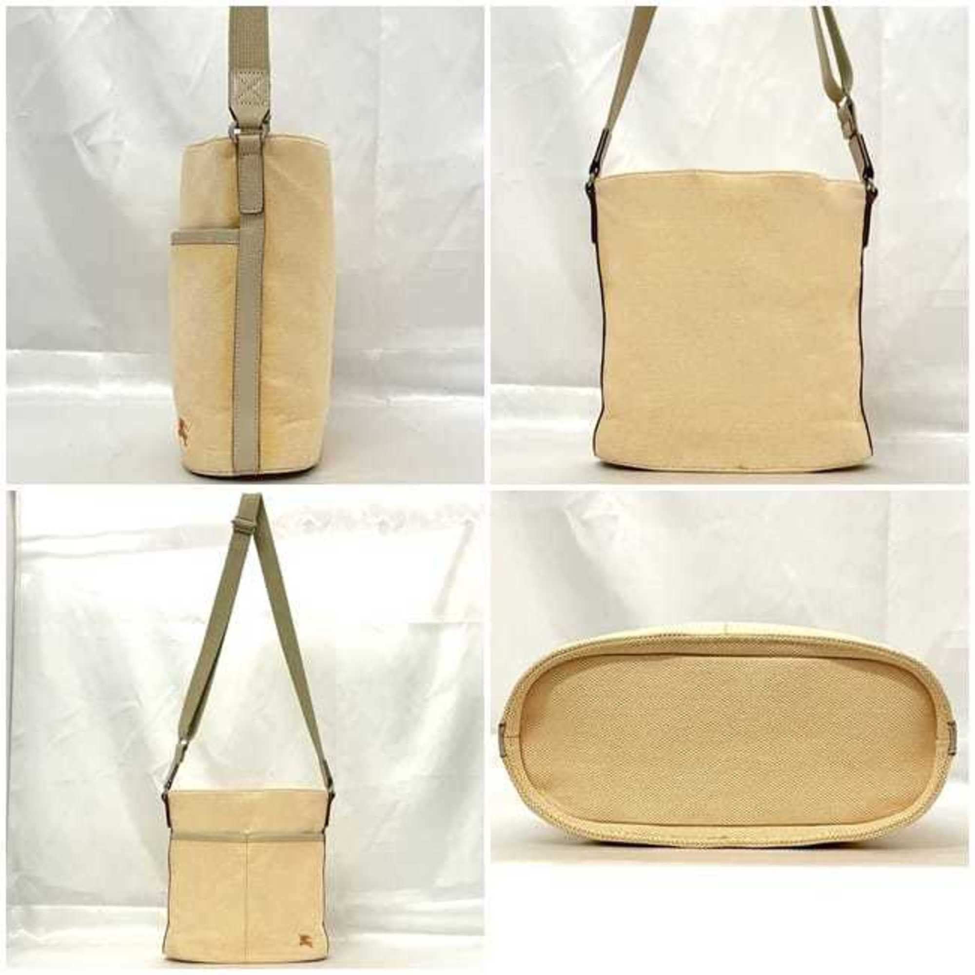 Burberry Burberry shoulder bag ec-22761 orange beige blue label canvas BURBERRY bucket women's men's Size ONE SIZE - 3 Thumbnail