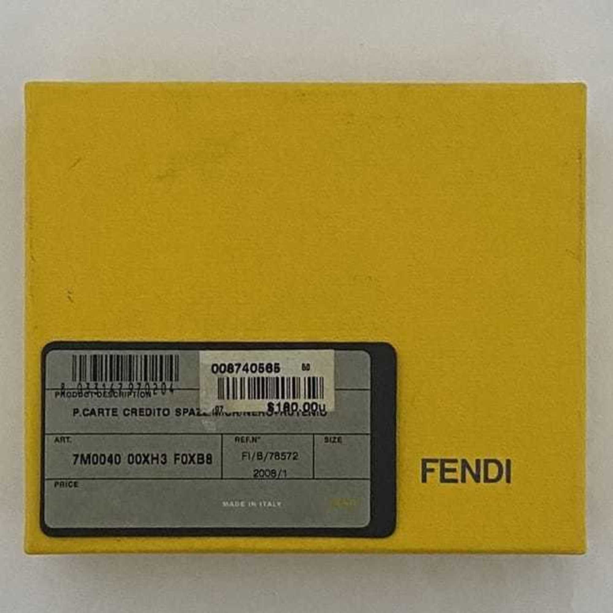 Fendi Fendi Card Case ec-22688 Black Micro Zucca 7M0040 Business Holder Patent Leather 000XH3 F0XB8 FENDI FF Embossed Men's Size ONE SIZE - 11 Thumbnail