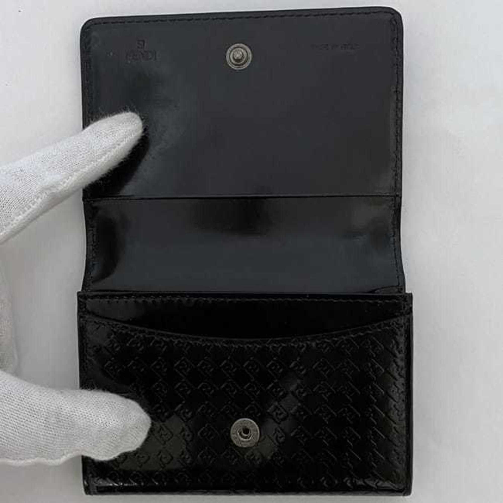 Fendi Fendi Card Case ec-22688 Black Micro Zucca 7M0040 Business Holder Patent Leather 000XH3 F0XB8 FENDI FF Embossed Men's Size ONE SIZE - 5 Thumbnail