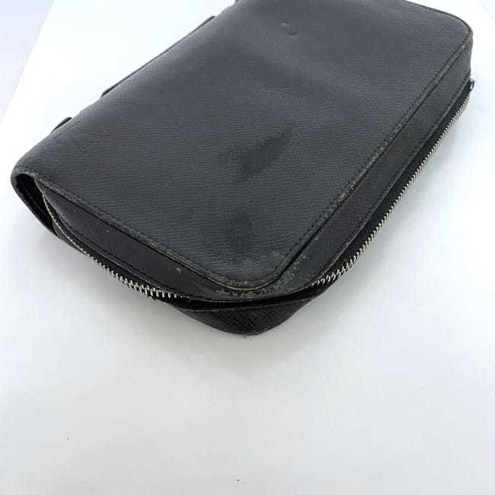 Louis Vuitton Louis Vuitton Round Long Wallet Zippy XL ec-22670 Black Ardoise Taiga M44275 Second Bag Leather CA3198 LOUIS VUITTON Clutch LV Size ONE SIZE - 6 Thumbnail