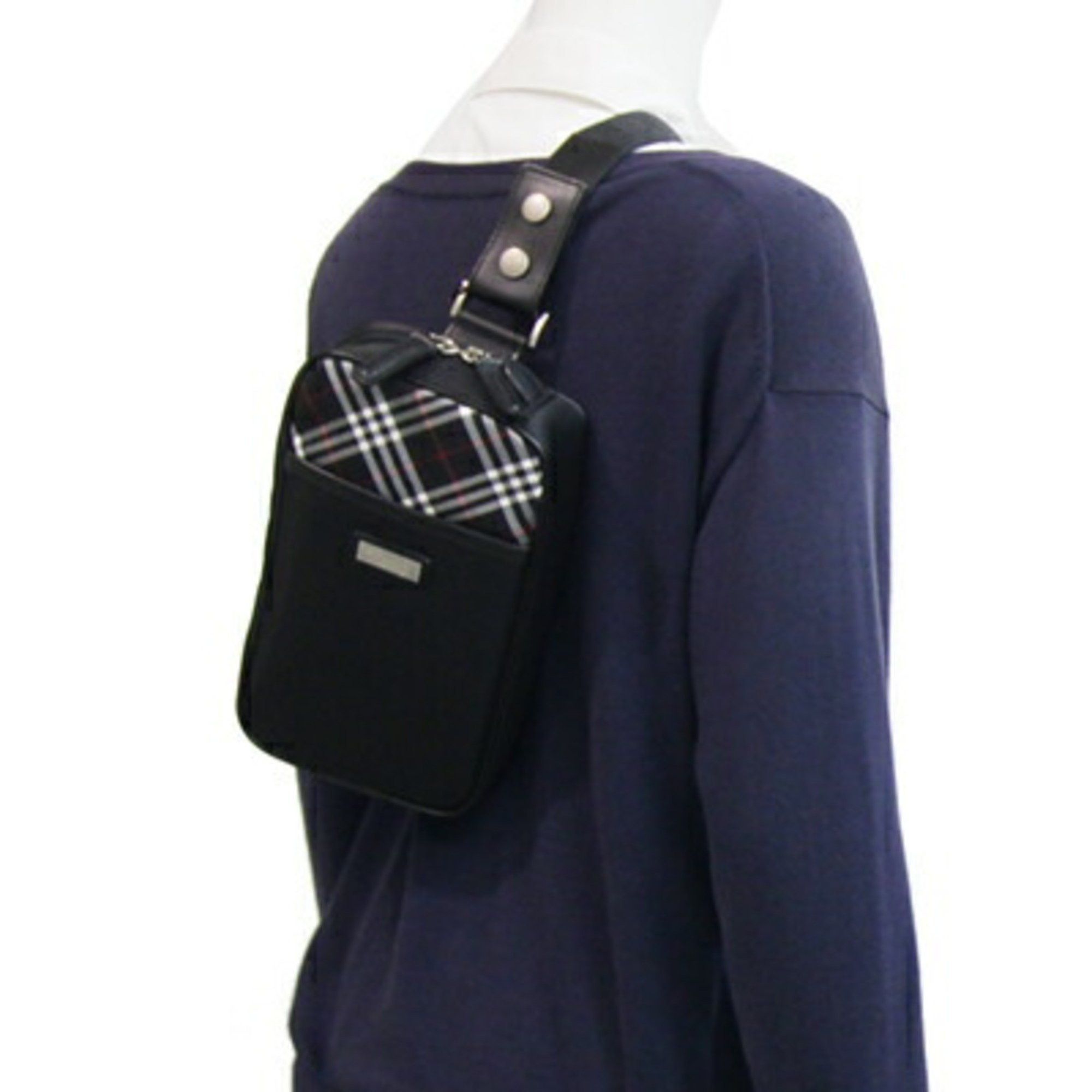 Burberry Burberry Black Label Body Bag BKL34-014-05 Nylon Leather Shoulder Crossbody Nova Check Men's BURBERRY BLACKLABEL Size ONE SIZE - 7 Thumbnail