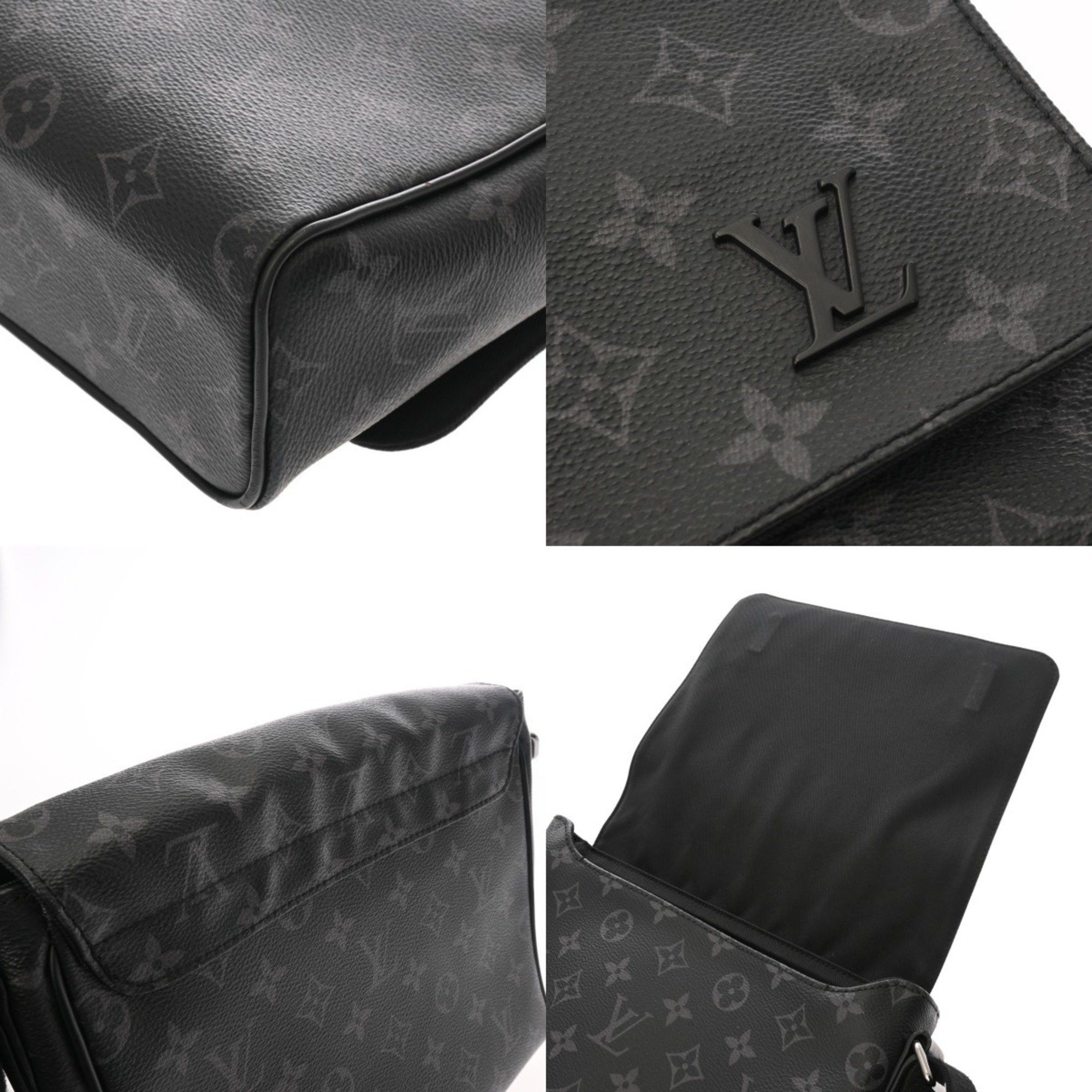 Louis Vuitton Louis Vuitton Monogram Eclipse District PM NM Black/Grey M44000 Men's Canvas Shoulder Bag Size ONE SIZE - 8 Thumbnail