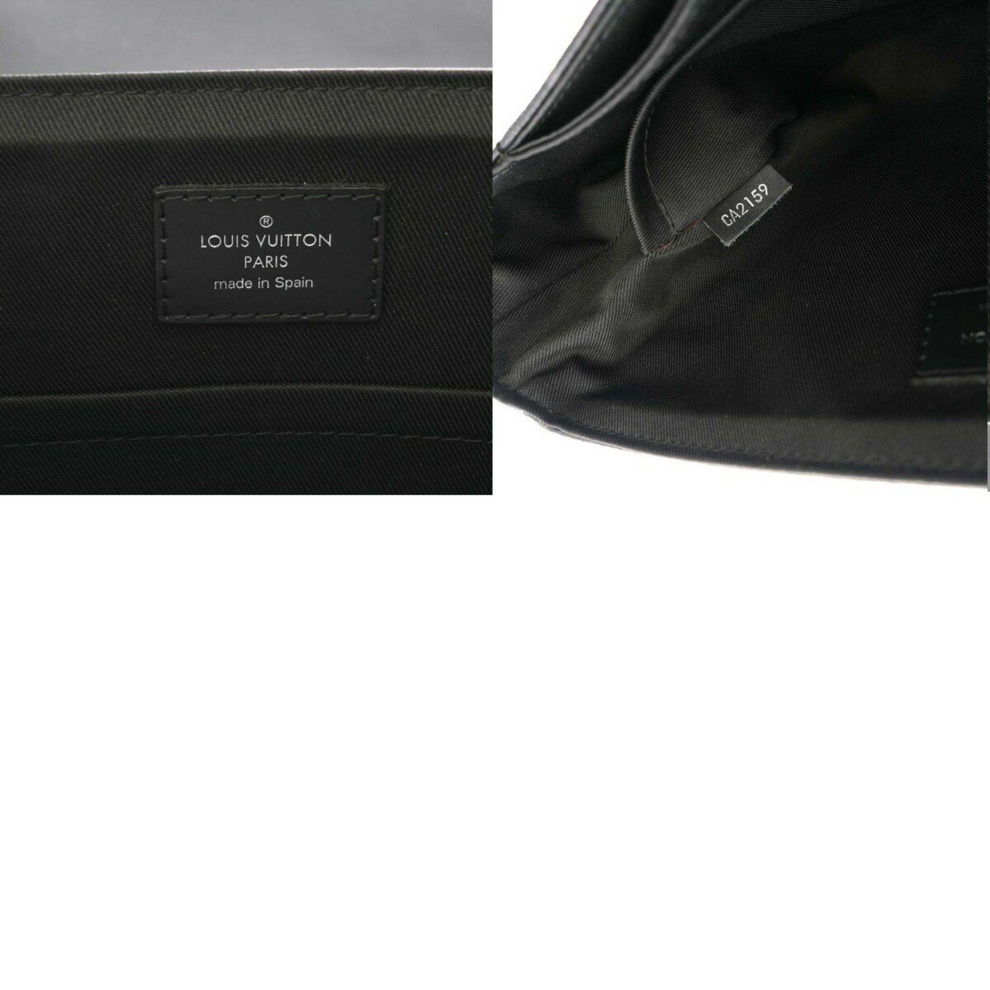 Louis Vuitton Louis Vuitton Monogram Eclipse District PM NM Black/Grey M44000 Men's Canvas Shoulder Bag Size ONE SIZE - 10 Thumbnail