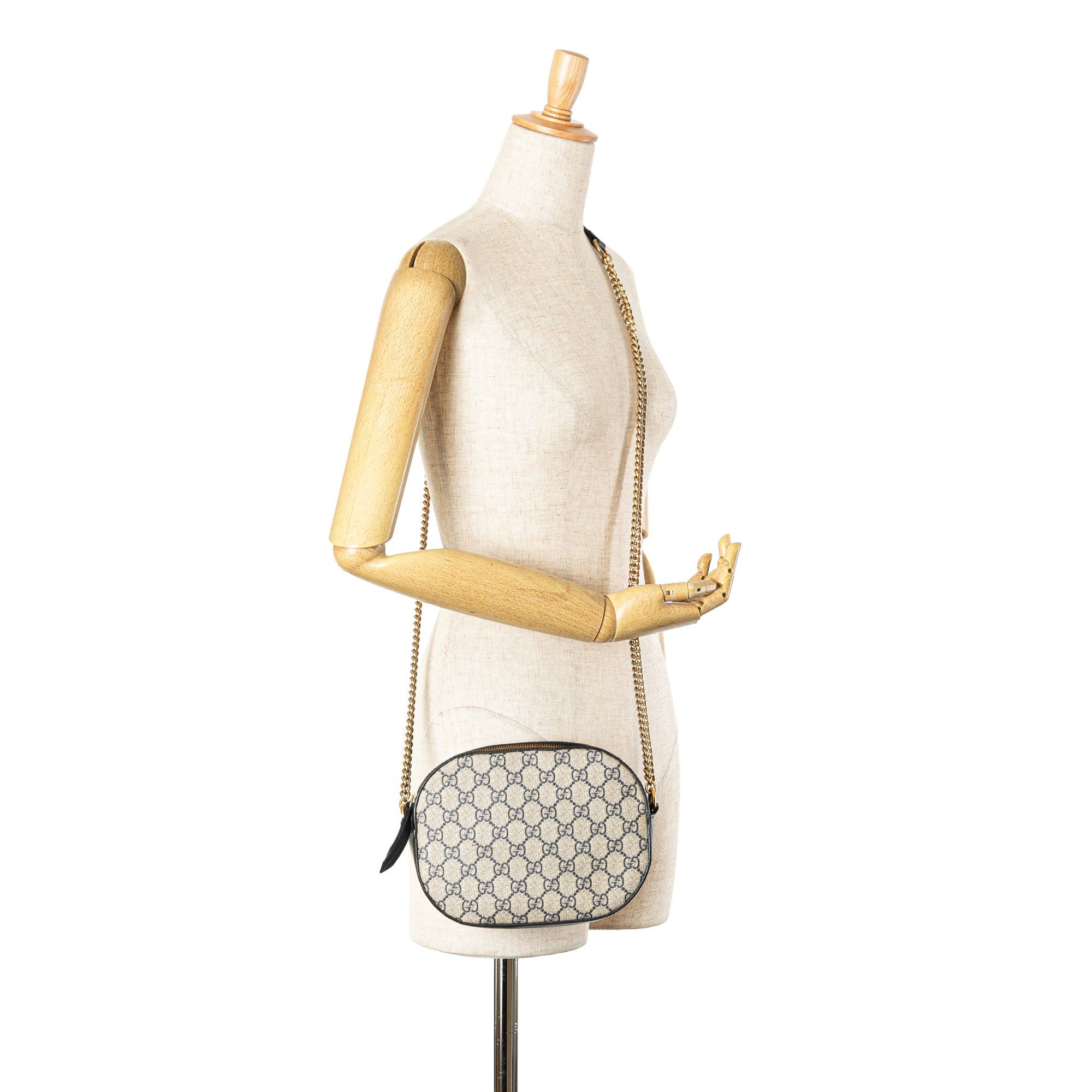Gucci Gucci Mini GG Supreme Chain Crossbody Brown Size ONE SIZE - 7 Thumbnail