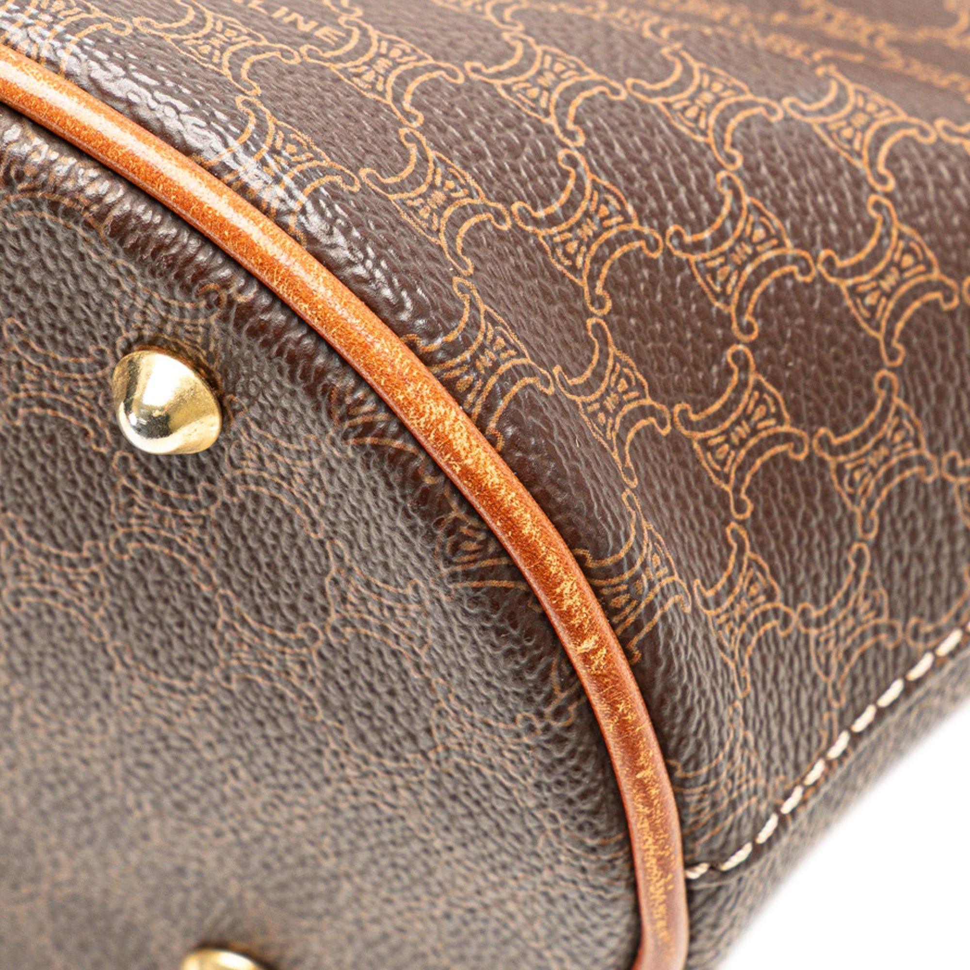 Celine Celine Macadam Coated Canvas Tote Brown Size ONE SIZE - 13 Thumbnail