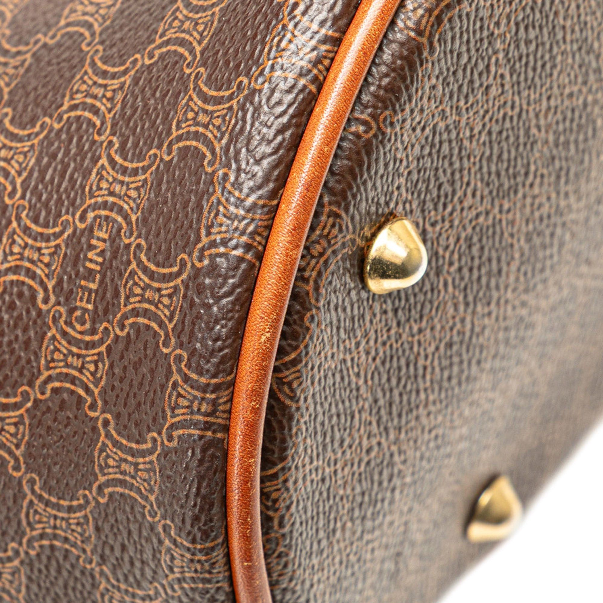 Celine Celine Macadam Coated Canvas Tote Brown Size ONE SIZE - 12 Thumbnail