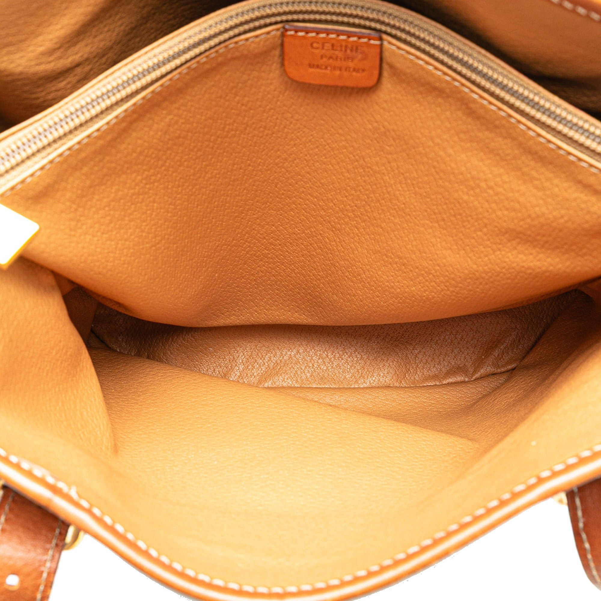 Celine Celine Macadam Coated Canvas Tote Brown Size ONE SIZE - 4 Thumbnail