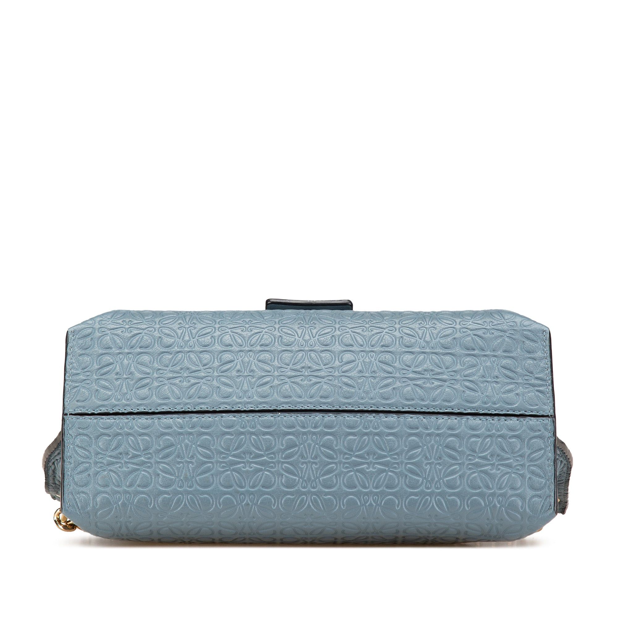 Loewe LOEWE Leather Repeat Anagram Avenue Crossbody Blue Size ONE SIZE - 3 Thumbnail