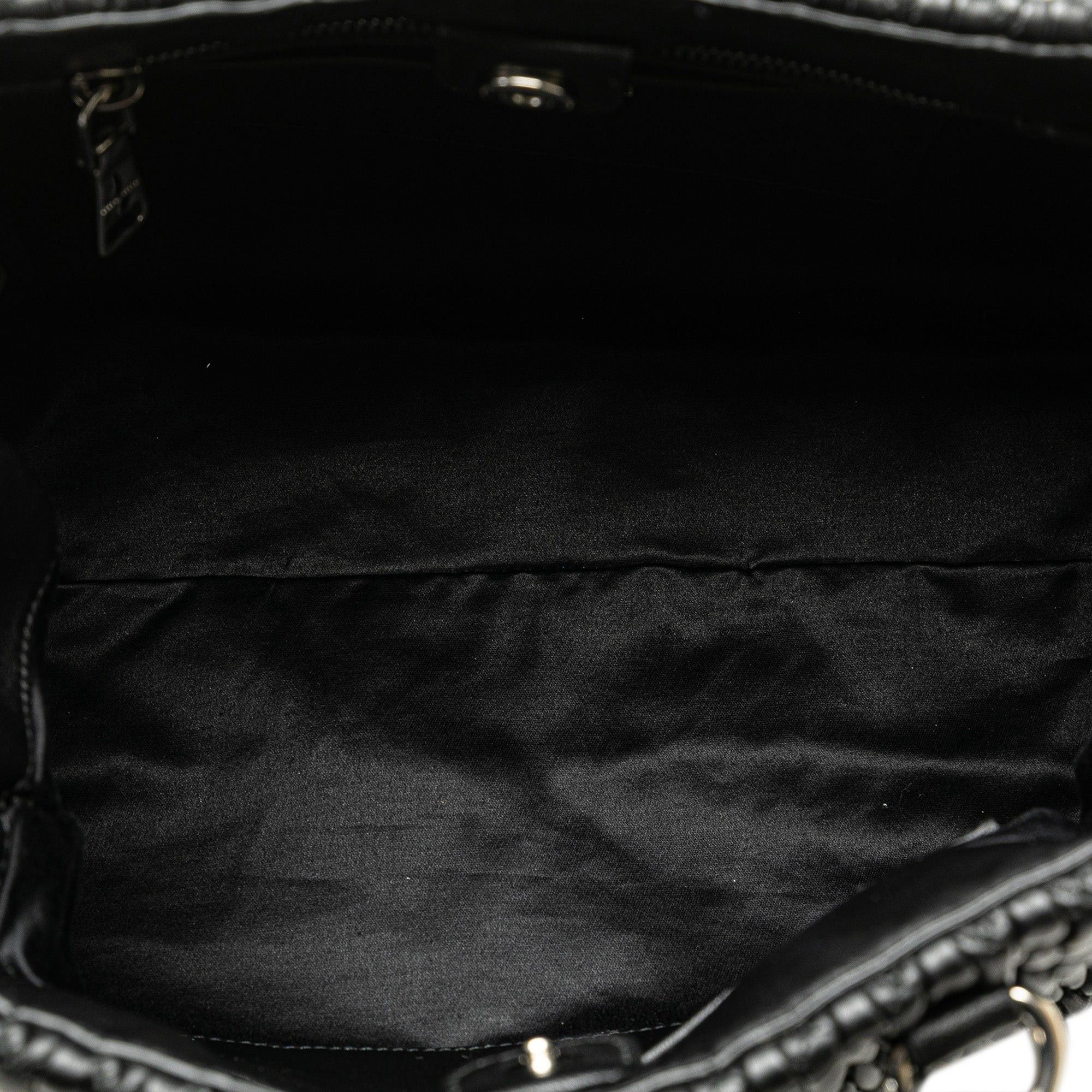 Miu Miu Miu Miu Matelasse Nappa Crystal Satchel Black Size ONE SIZE - 4 Thumbnail