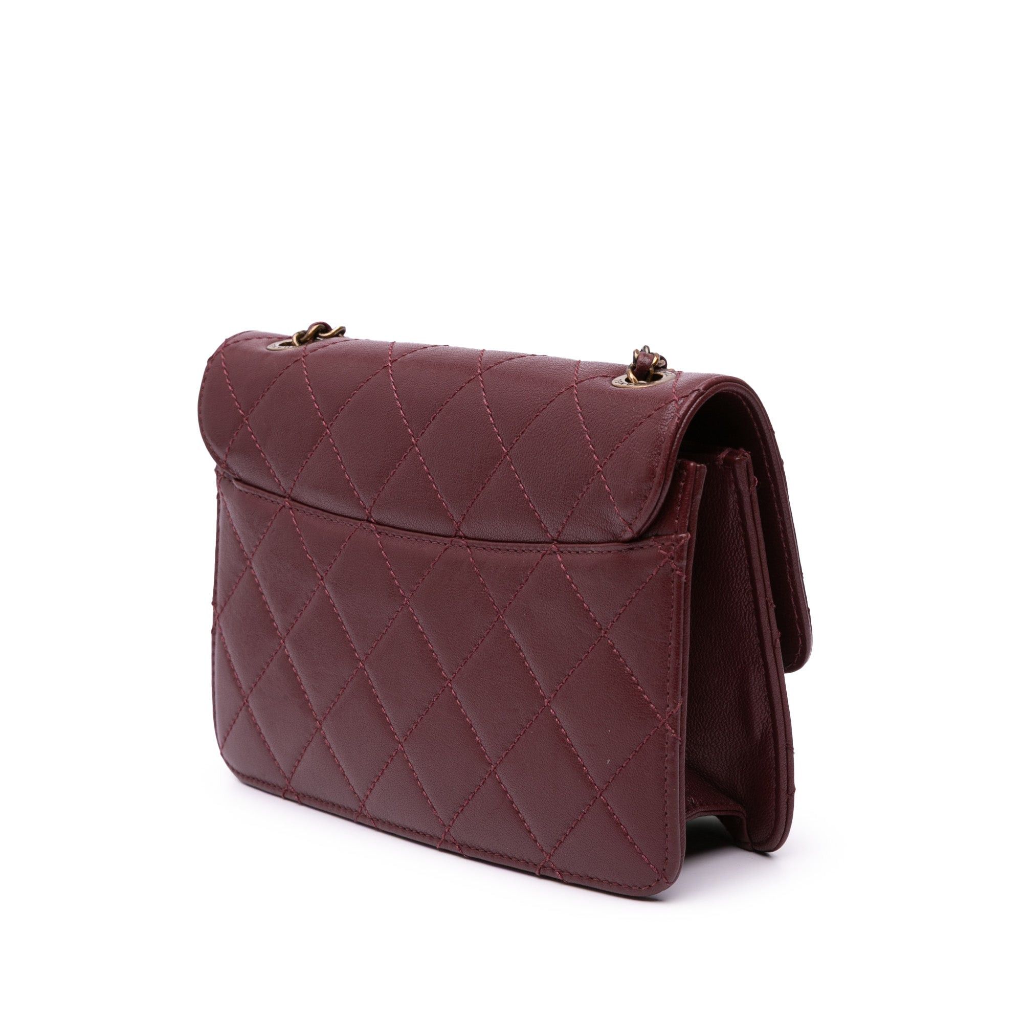 Chanel Chanel Mini Lambskin Beauty Lock Flap Red Size ONE SIZE - 2 Thumbnail