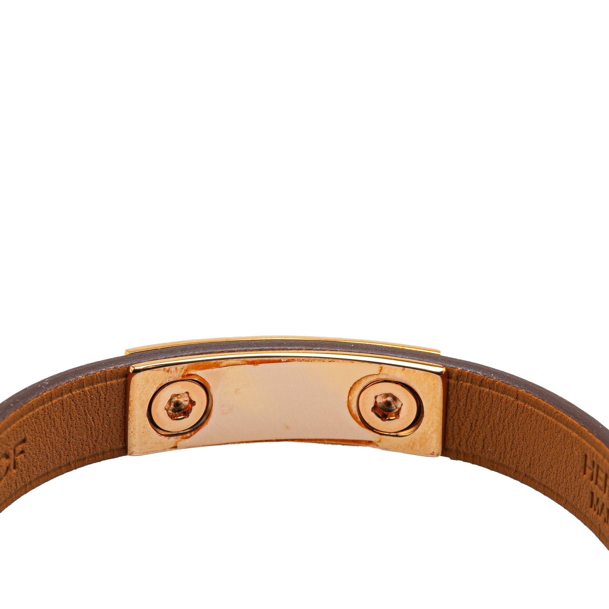 Hermes Hermès Swift Mini Rivale Bracelet Gray Size ONE SIZE - 7 Thumbnail