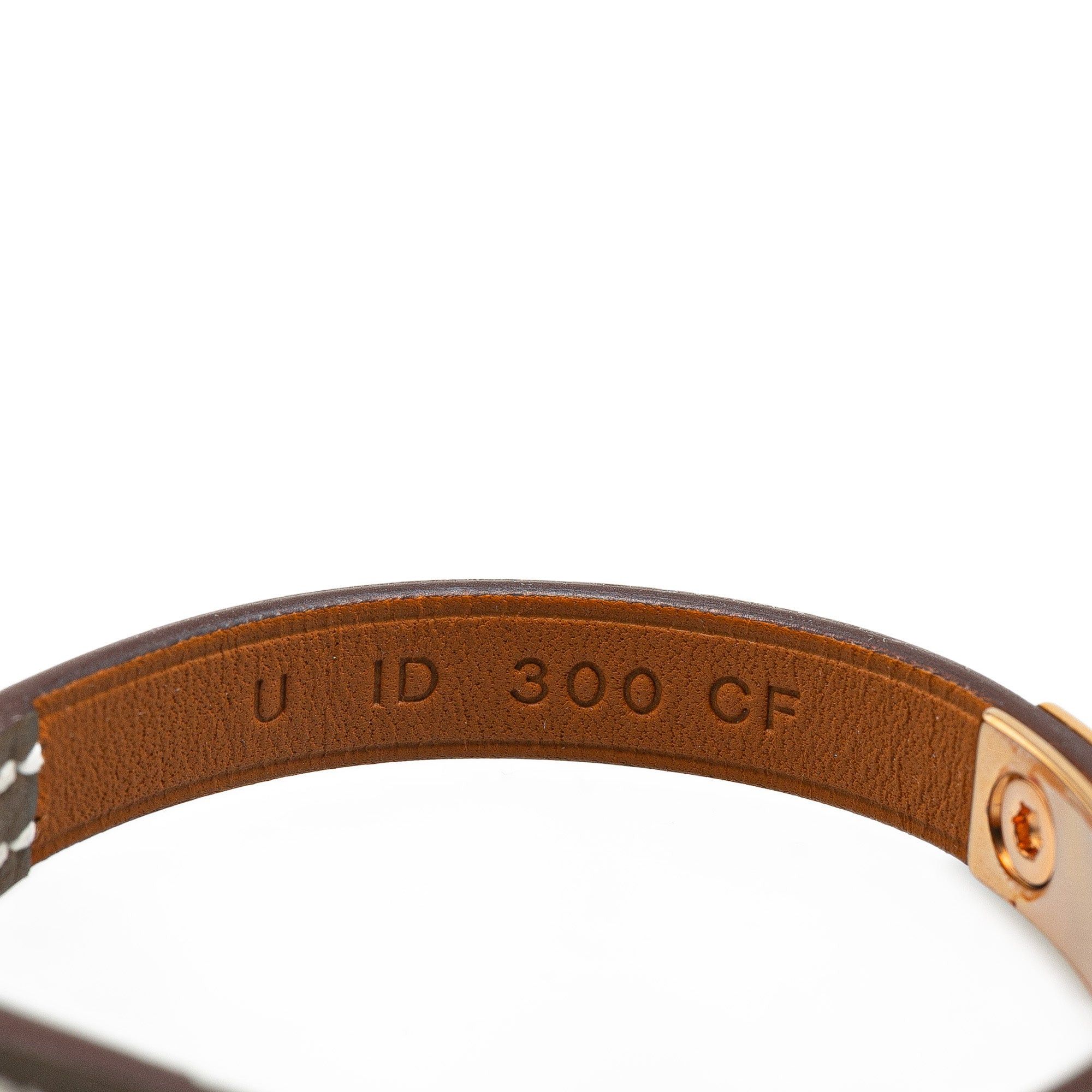 Hermes Hermès Swift Mini Rivale Bracelet Gray Size ONE SIZE - 4 Thumbnail