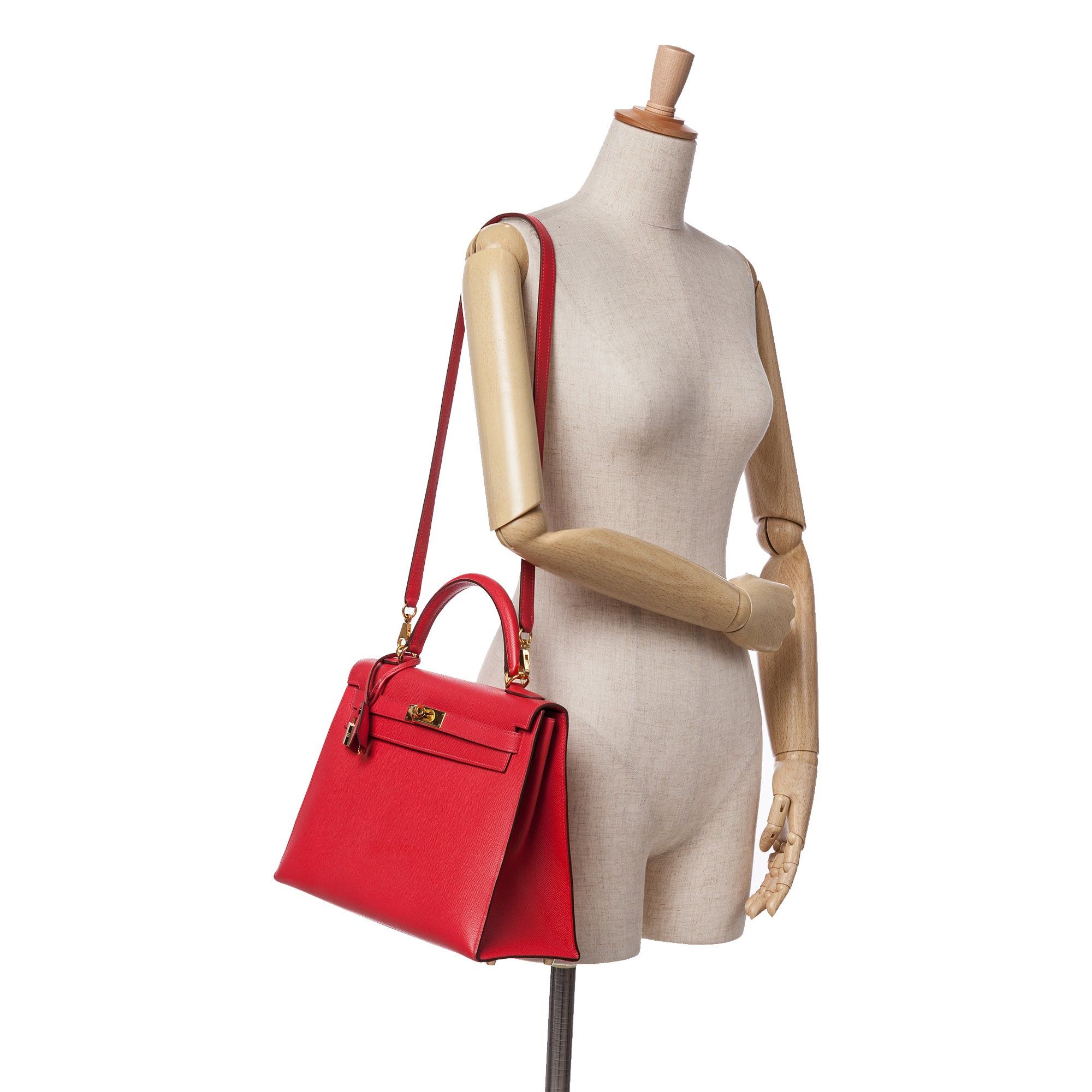 Hermes Hermès Epsom Kelly II Sellier 32 Red Size ONE SIZE - 11 Thumbnail