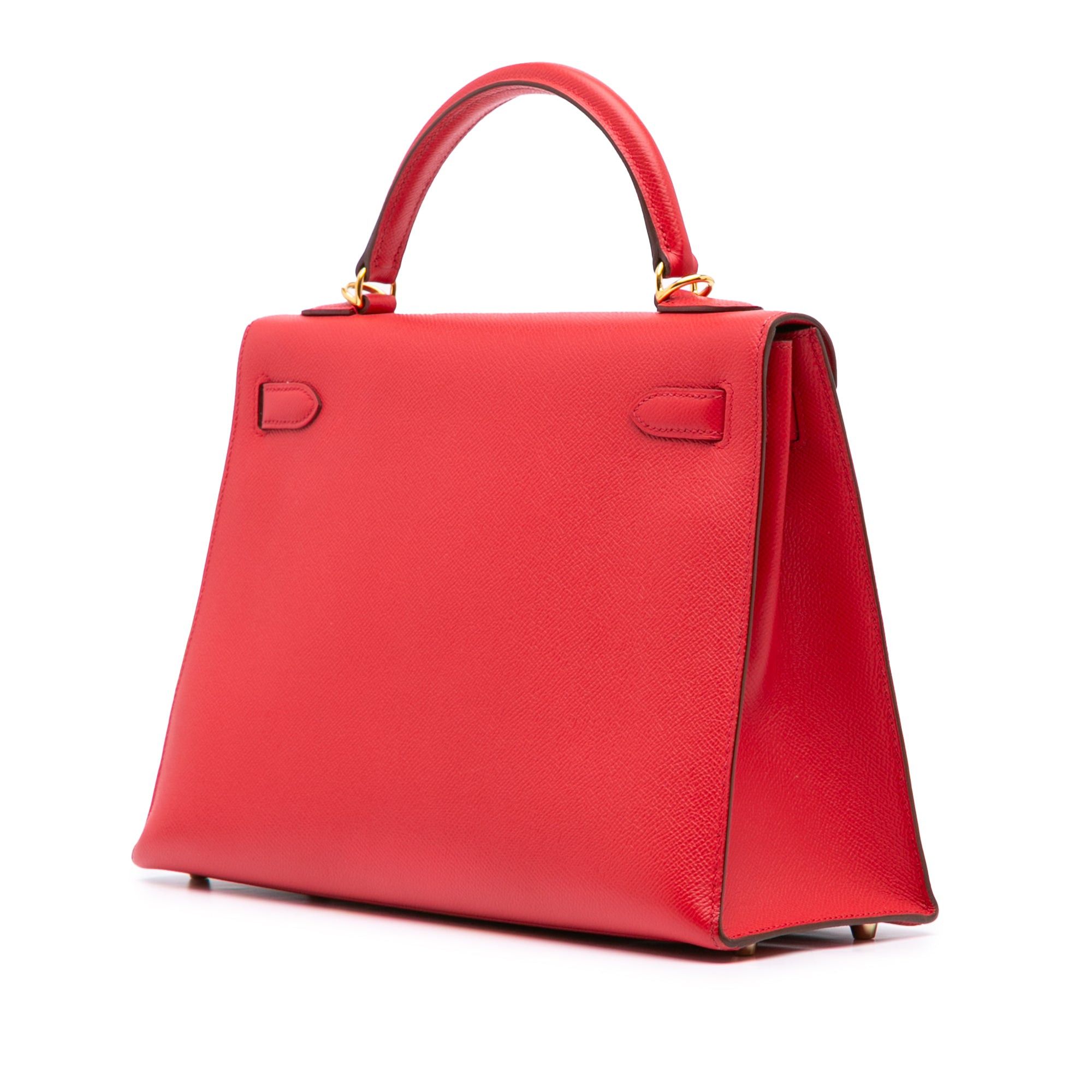 Hermes Hermès Epsom Kelly II Sellier 32 Red Size ONE SIZE - 2 Thumbnail