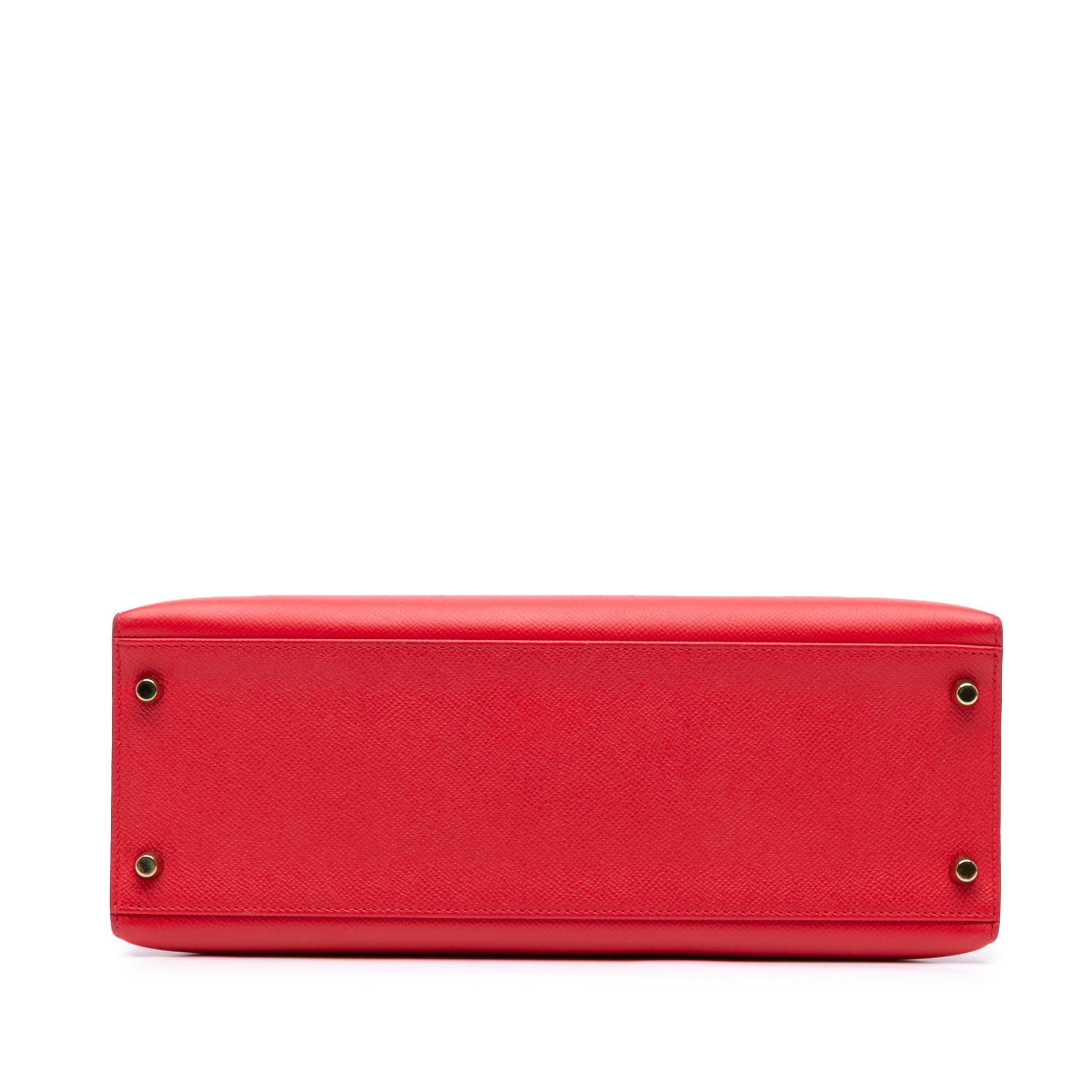 Hermes Hermès Epsom Kelly II Sellier 32 Red Size ONE SIZE - 3 Thumbnail