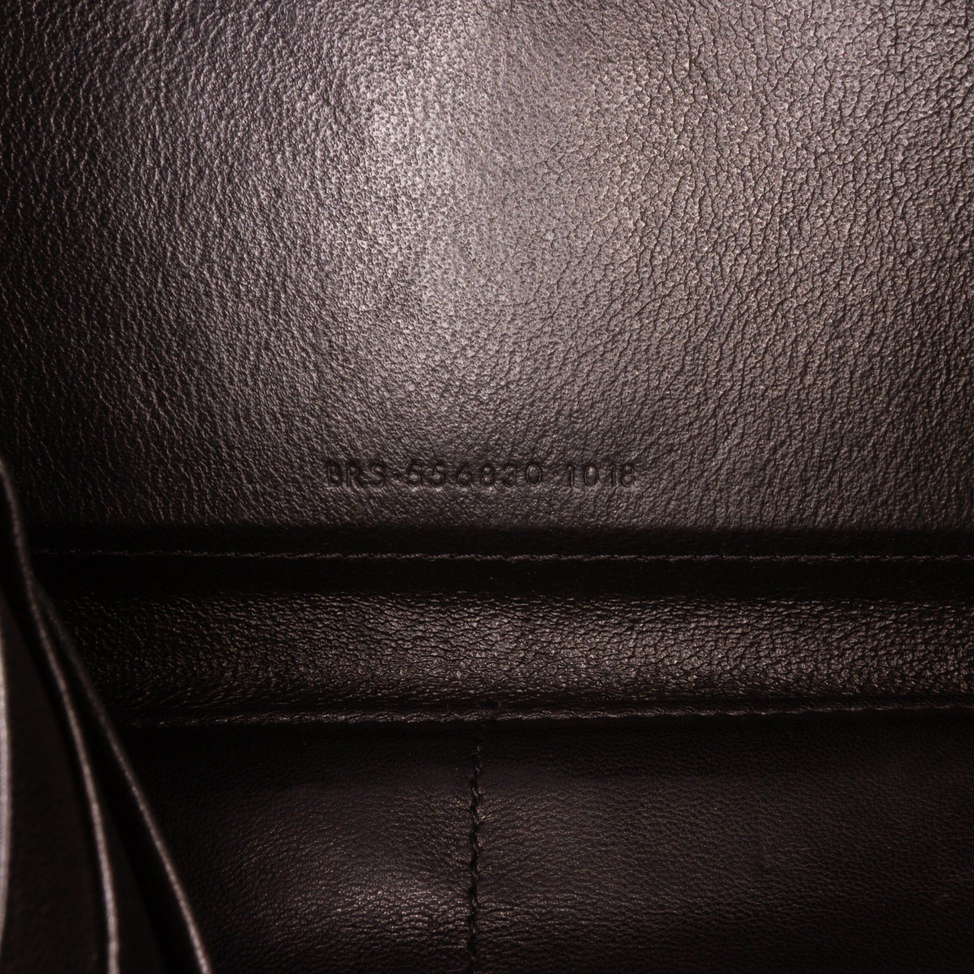 Saint Laurent Paris Saint Laurent Lambskin Chevron Monogram Sulpice Chain Wallet Black Size ONE SIZE - 6 Thumbnail