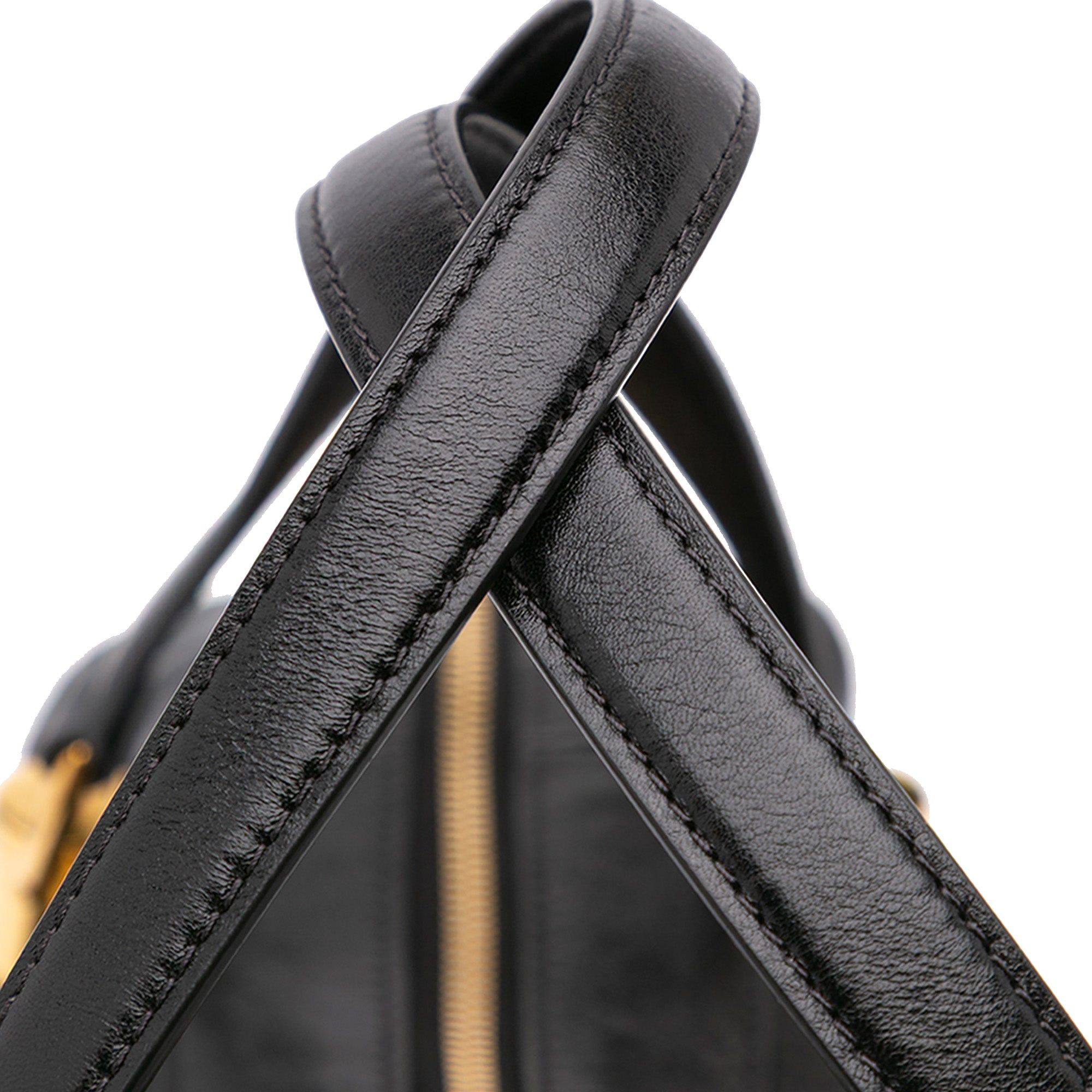 Chloe Chloé Shiny Calfskin Paraty 24 Satchel Black Size ONE SIZE - 8 Thumbnail