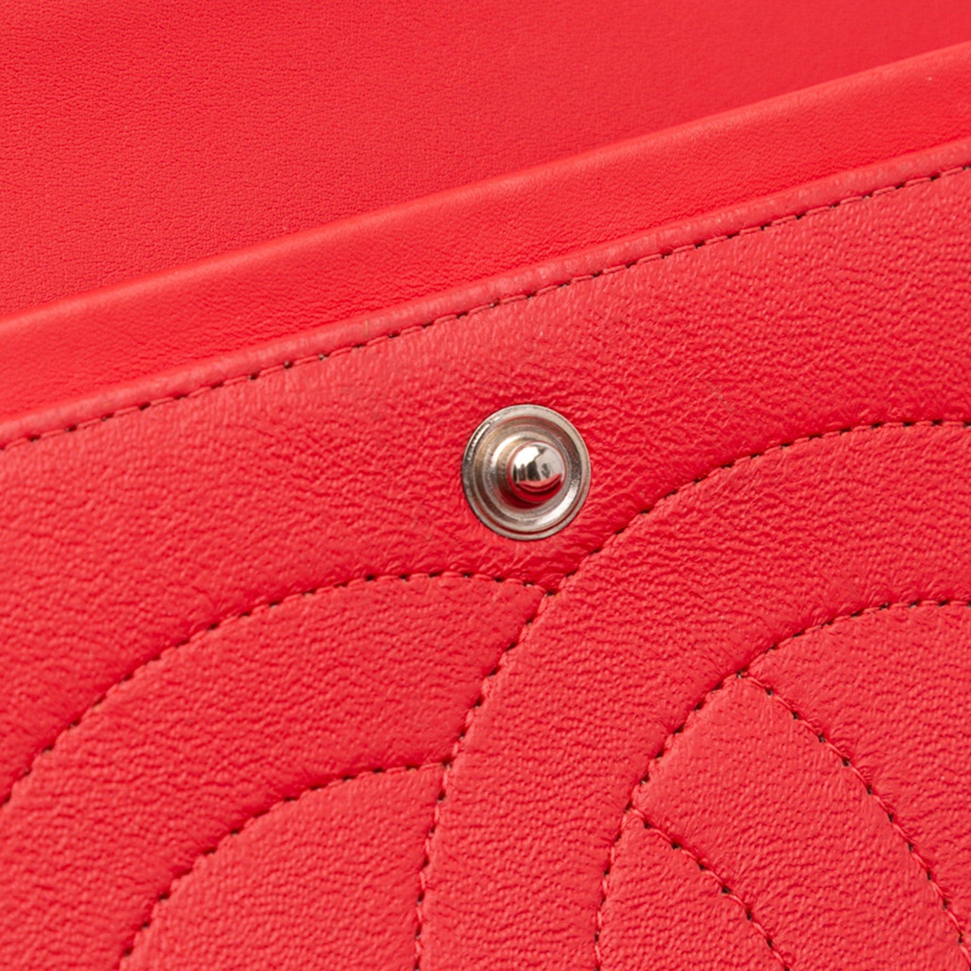 Chanel Chanel Jumbo Classic Patent Double Flap Red Size ONE SIZE - 12 Thumbnail