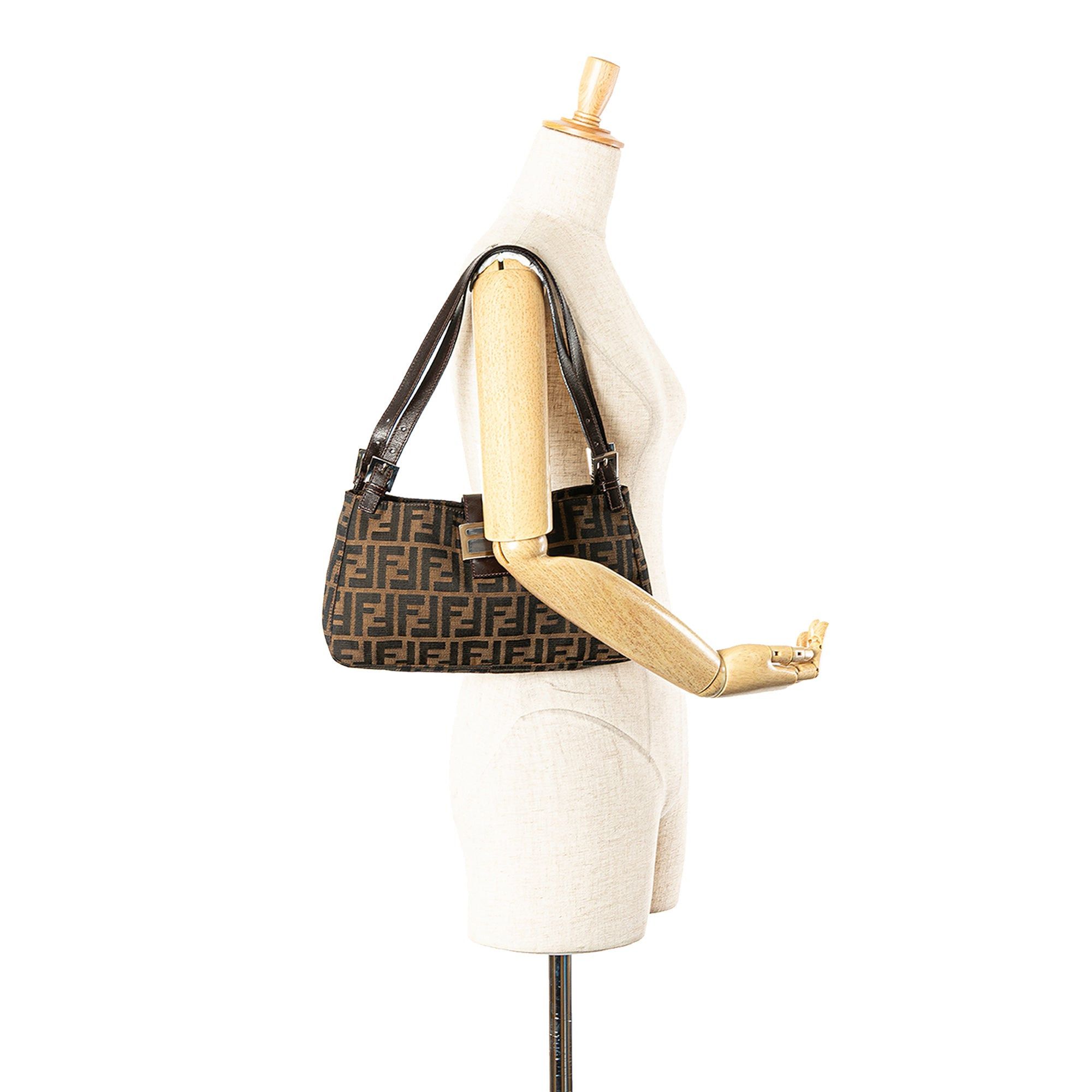 Fendi Fendi Zucca Canvas Shoulder Bag Brown Size ONE SIZE - 9 Thumbnail