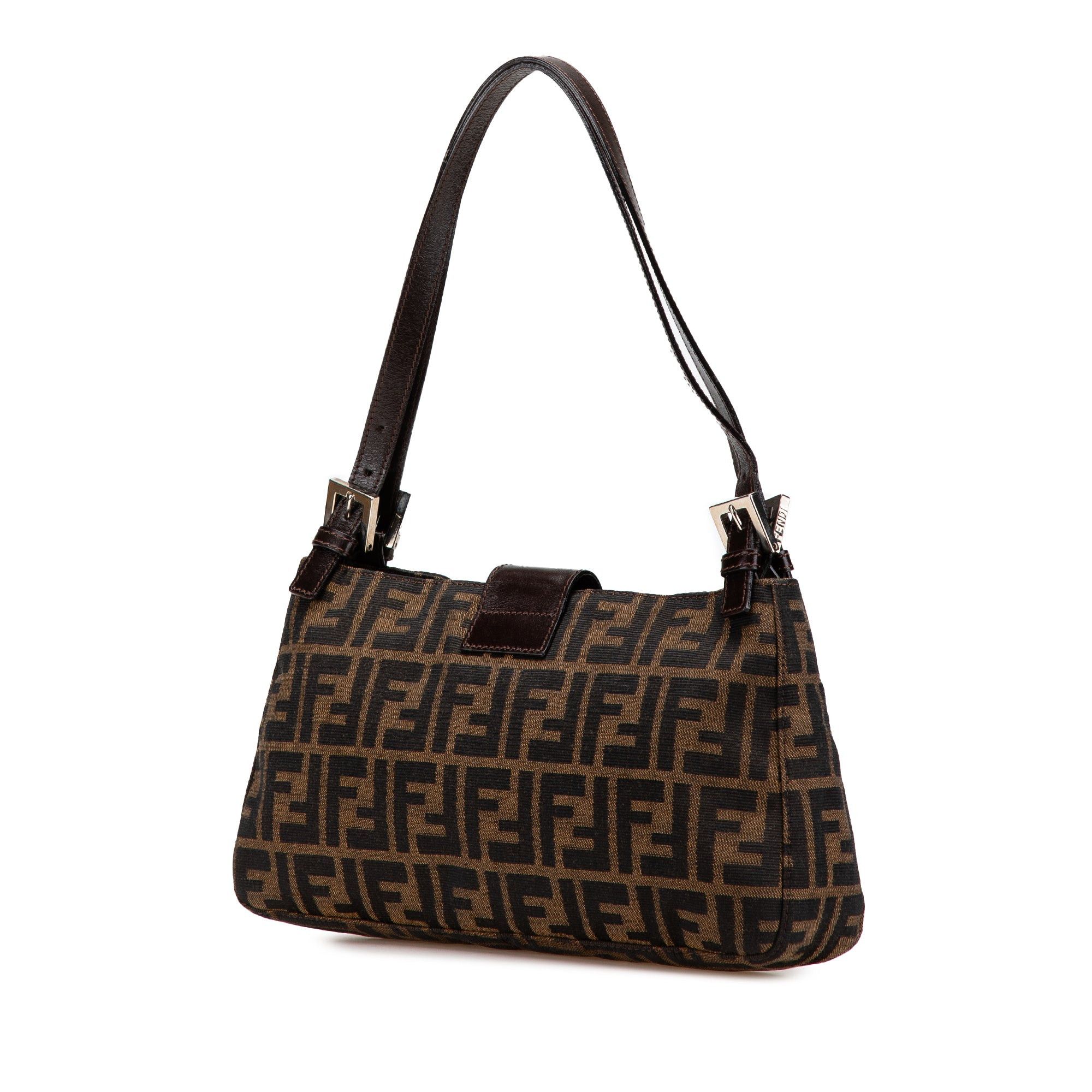 Fendi Fendi Zucca Canvas Shoulder Bag Brown Size ONE SIZE - 2 Thumbnail