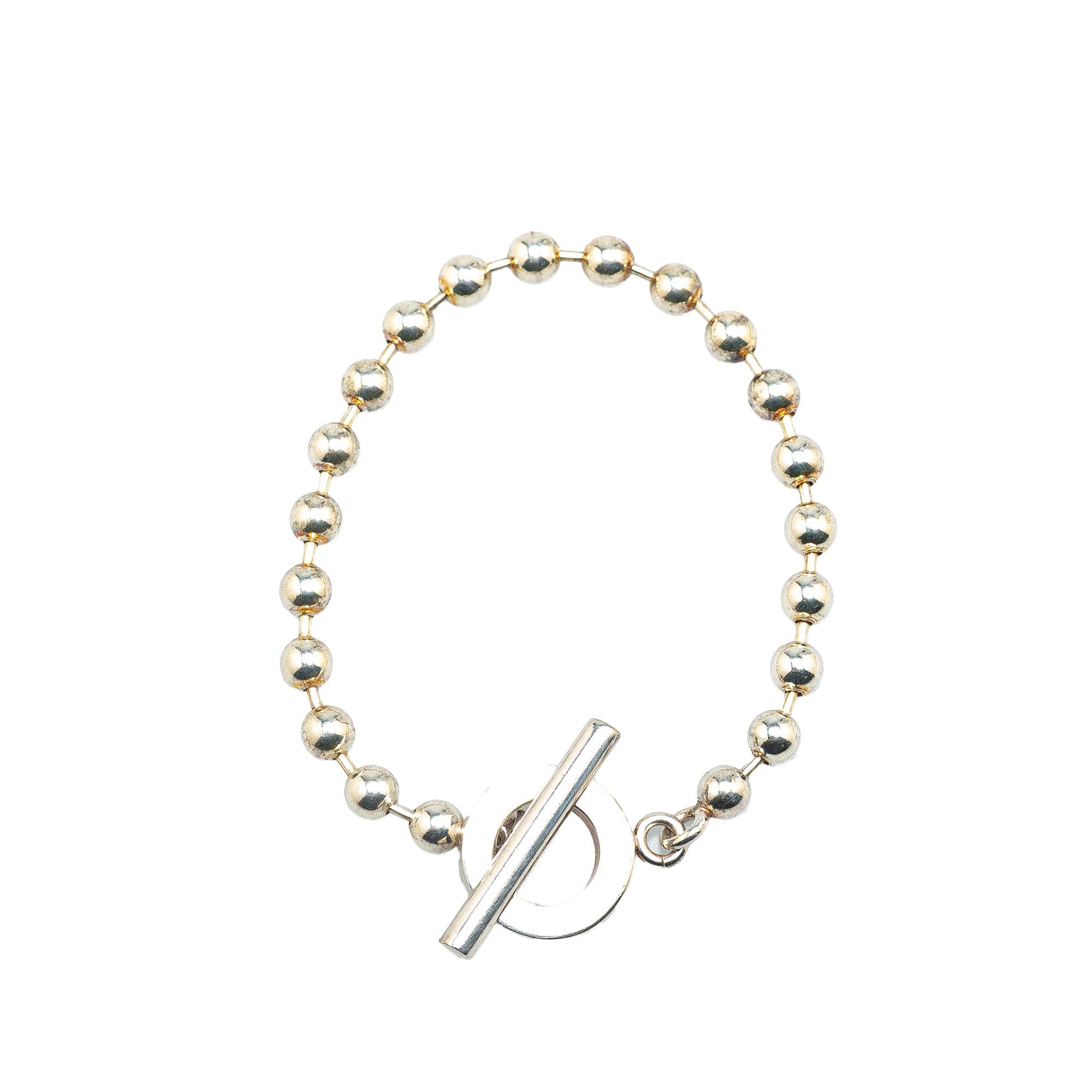 Gucci Gucci Sterling Silver Boule Chain Toggle Bracelet Silver Size ONE SIZE - 3 Thumbnail