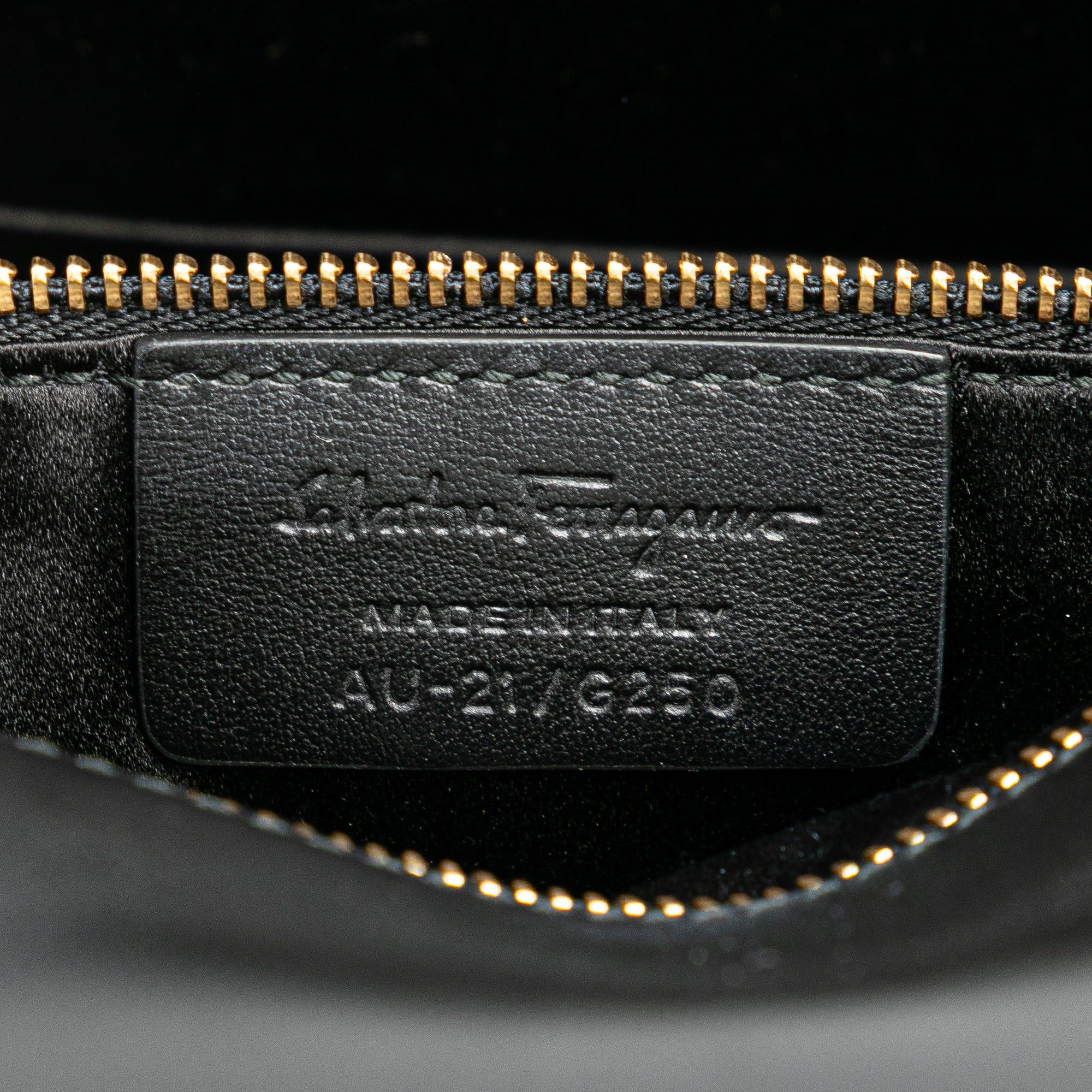Salvatore Ferragamo Ferragamo Medium Vara Embellished Satin Ginny Chain Crossbody Black Size ONE SIZE - 6 Thumbnail
