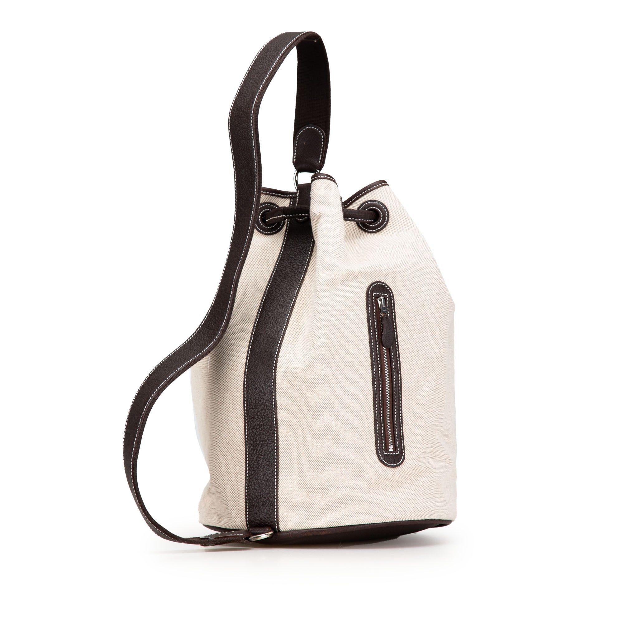 Hermes Hermès Canvas Negonda Recif MM Backpack Brown Size ONE SIZE - 2 Thumbnail
