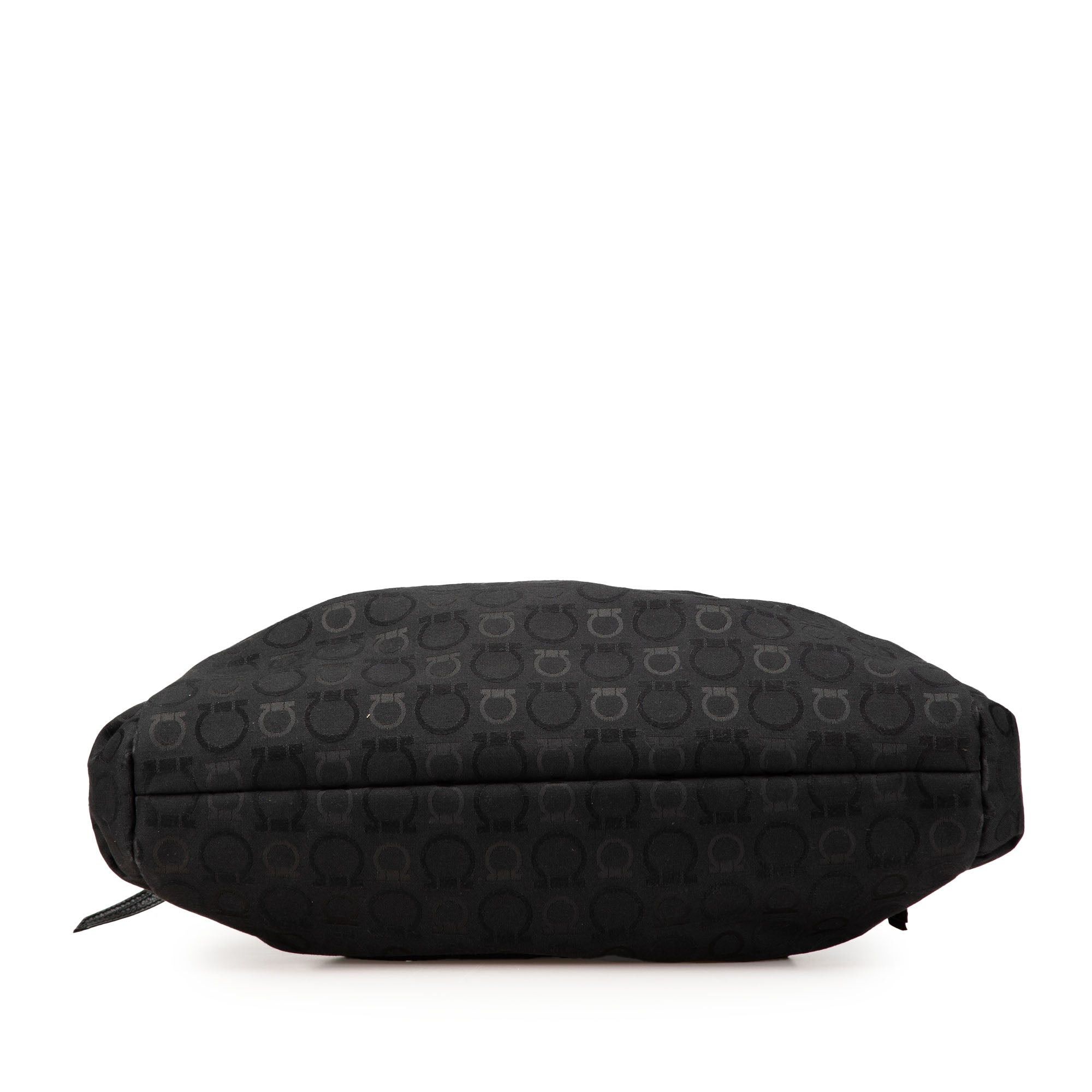 Salvatore Ferragamo Ferragamo Canvas Gancini Marisa Handbag Black Size ONE SIZE - 3 Thumbnail