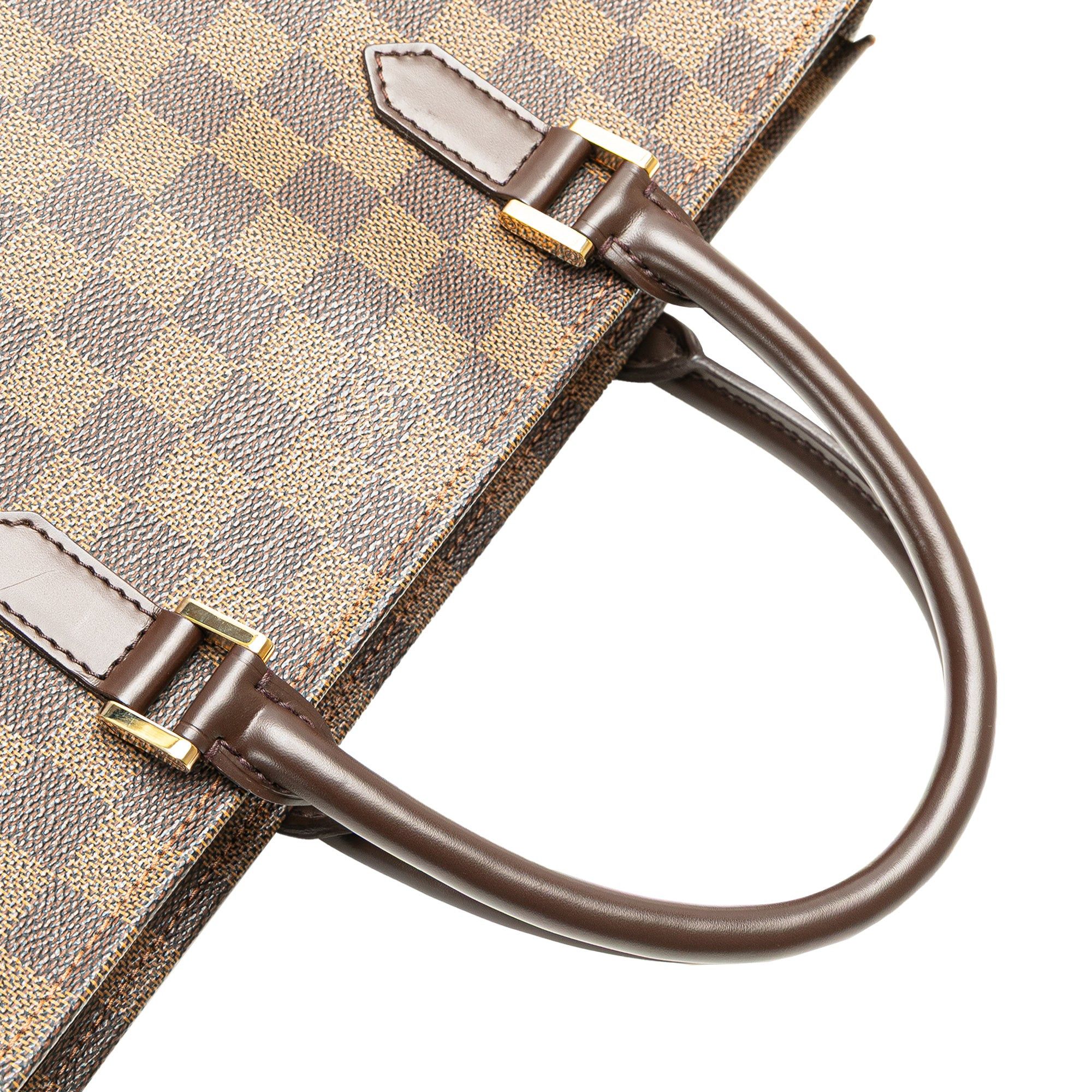 Louis Vuitton Louis Vuitton Damier Ebene Flat Bag Brown Size ONE SIZE - 10 Thumbnail