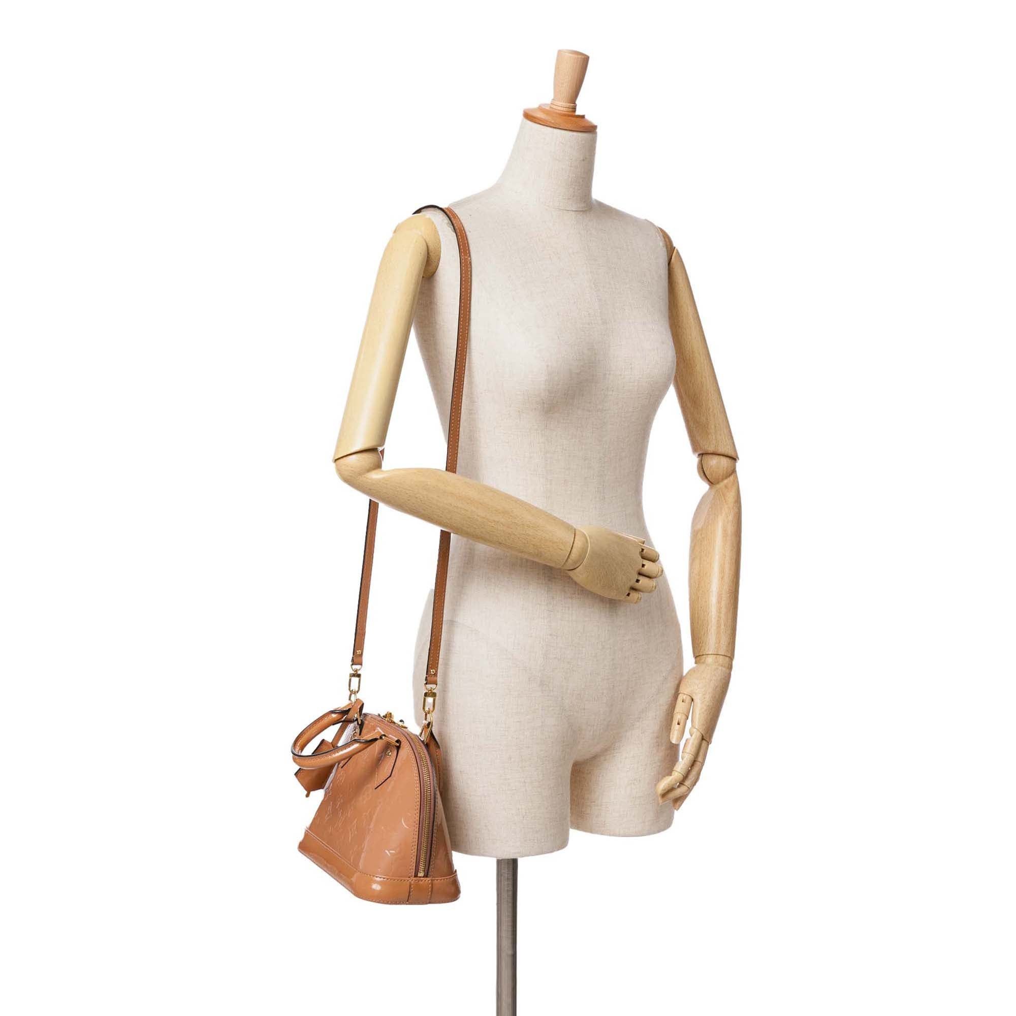 Louis Vuitton Louis Vuitton Monogram Vernis Alma BB Brown Size ONE SIZE - 9 Thumbnail