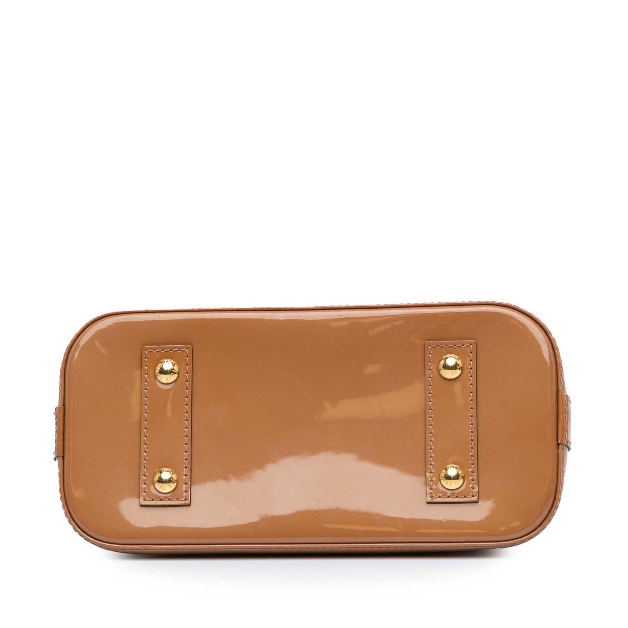 Louis Vuitton Louis Vuitton Monogram Vernis Alma BB Brown Size ONE SIZE - 3 Thumbnail