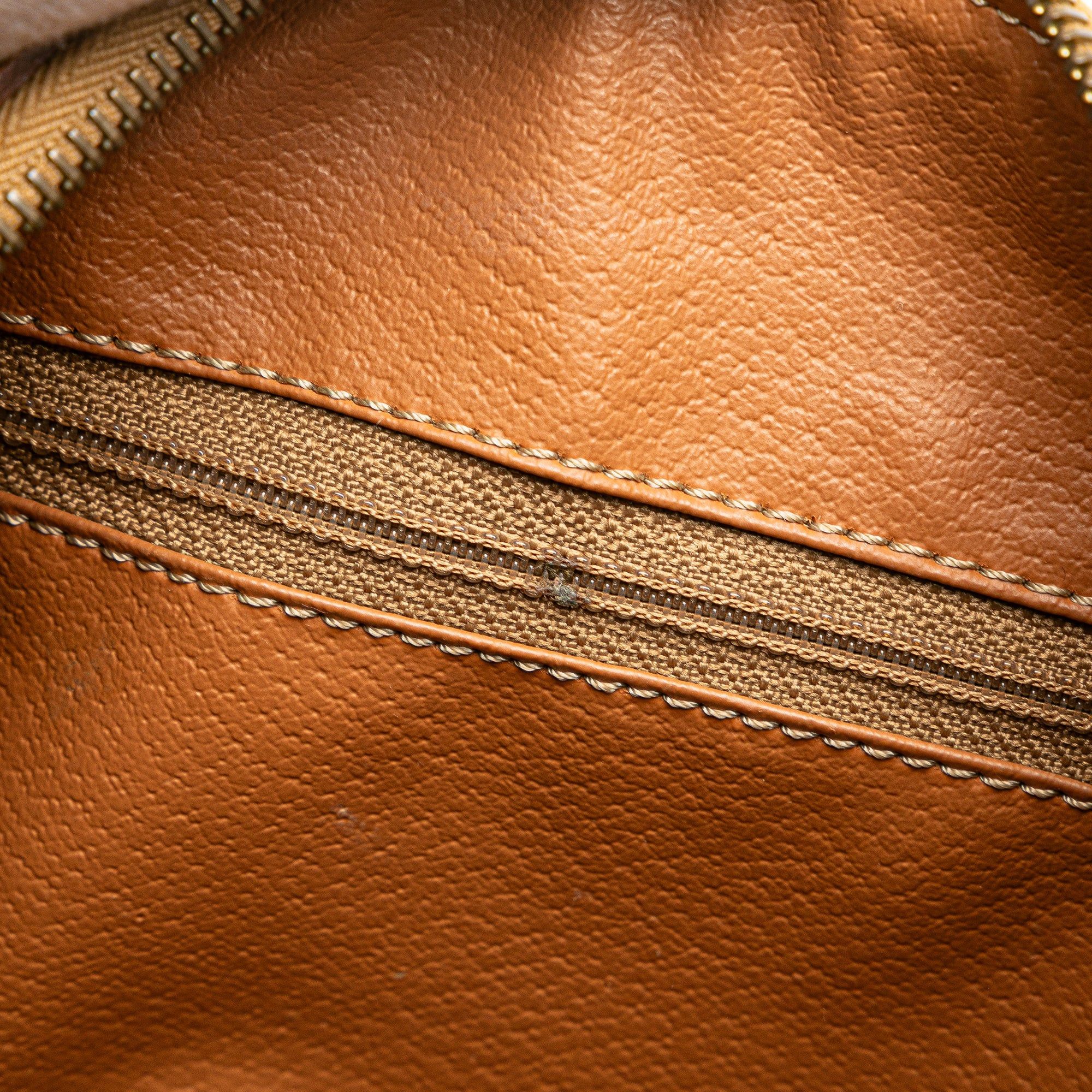 Celine Celine Macadam Coated Canvas Boston Bag Brown Size ONE SIZE - 6 Thumbnail