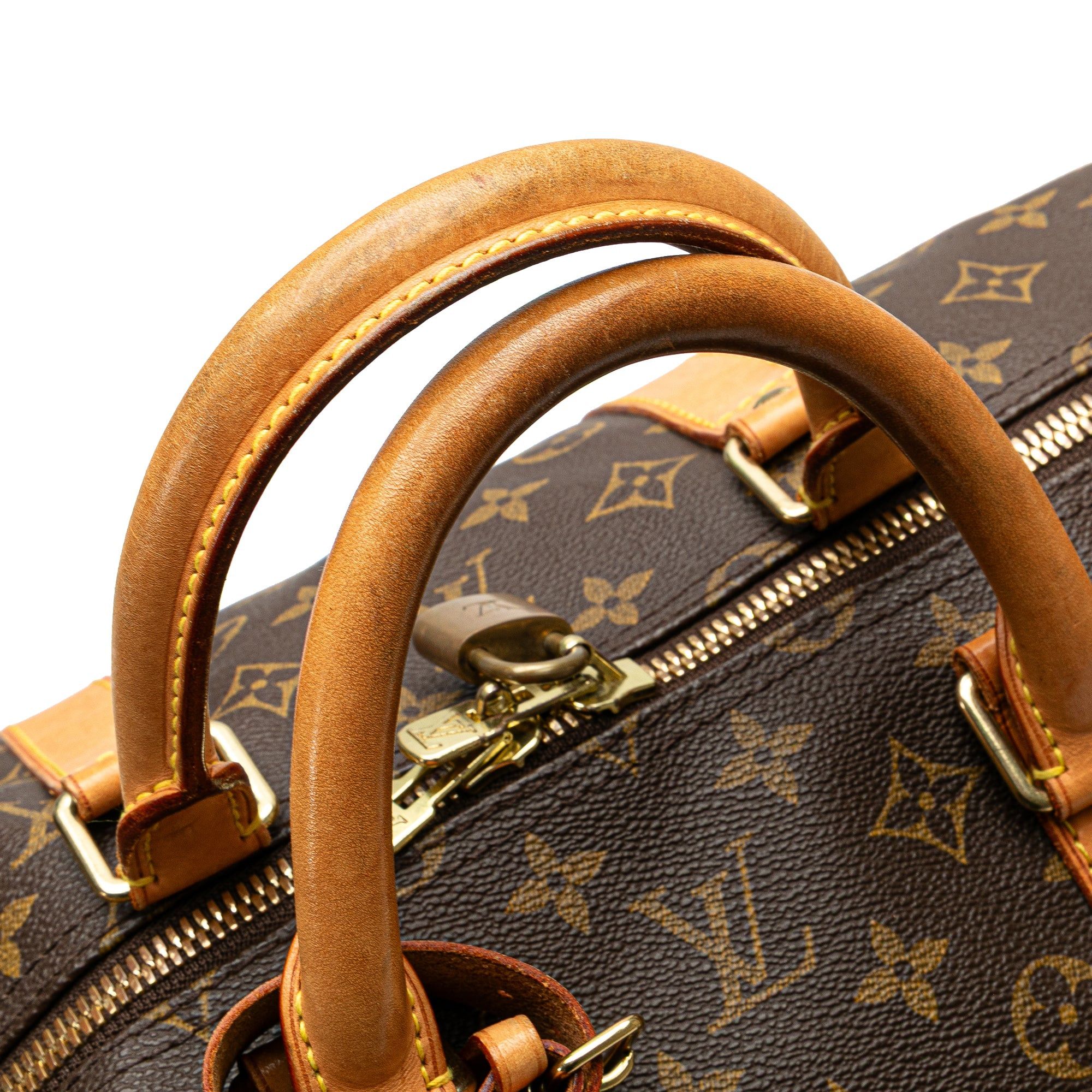 Louis Vuitton Louis Vuitton Monogram Keepall 55 Brown Size ONE SIZE - 12 Thumbnail