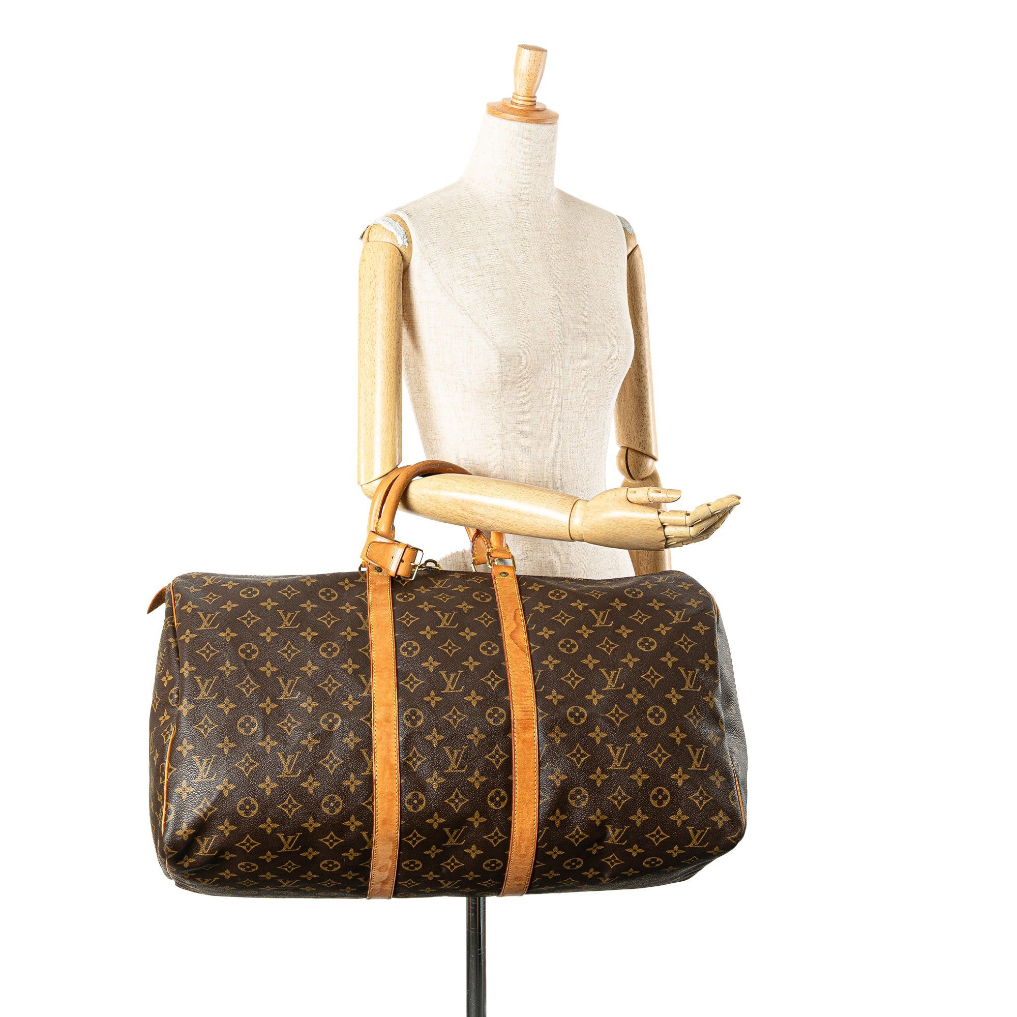 Louis Vuitton Louis Vuitton Monogram Keepall 55 Brown Size ONE SIZE - 13 Thumbnail