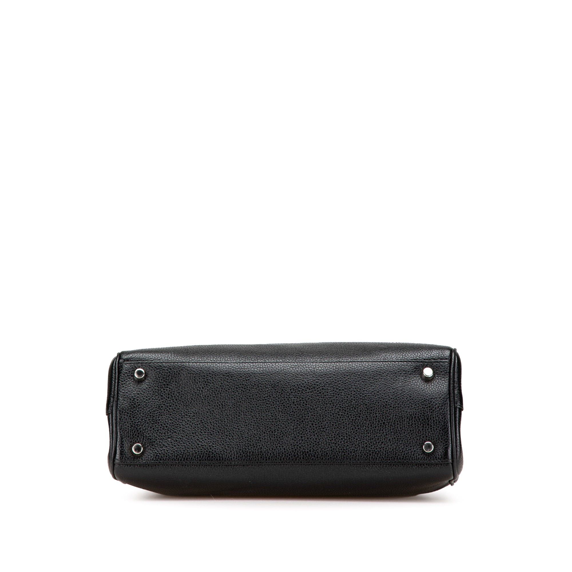 Gucci Gucci Small Grainy Calfskin Zumi Top Handle Bag Black Size ONE SIZE - 3 Thumbnail
