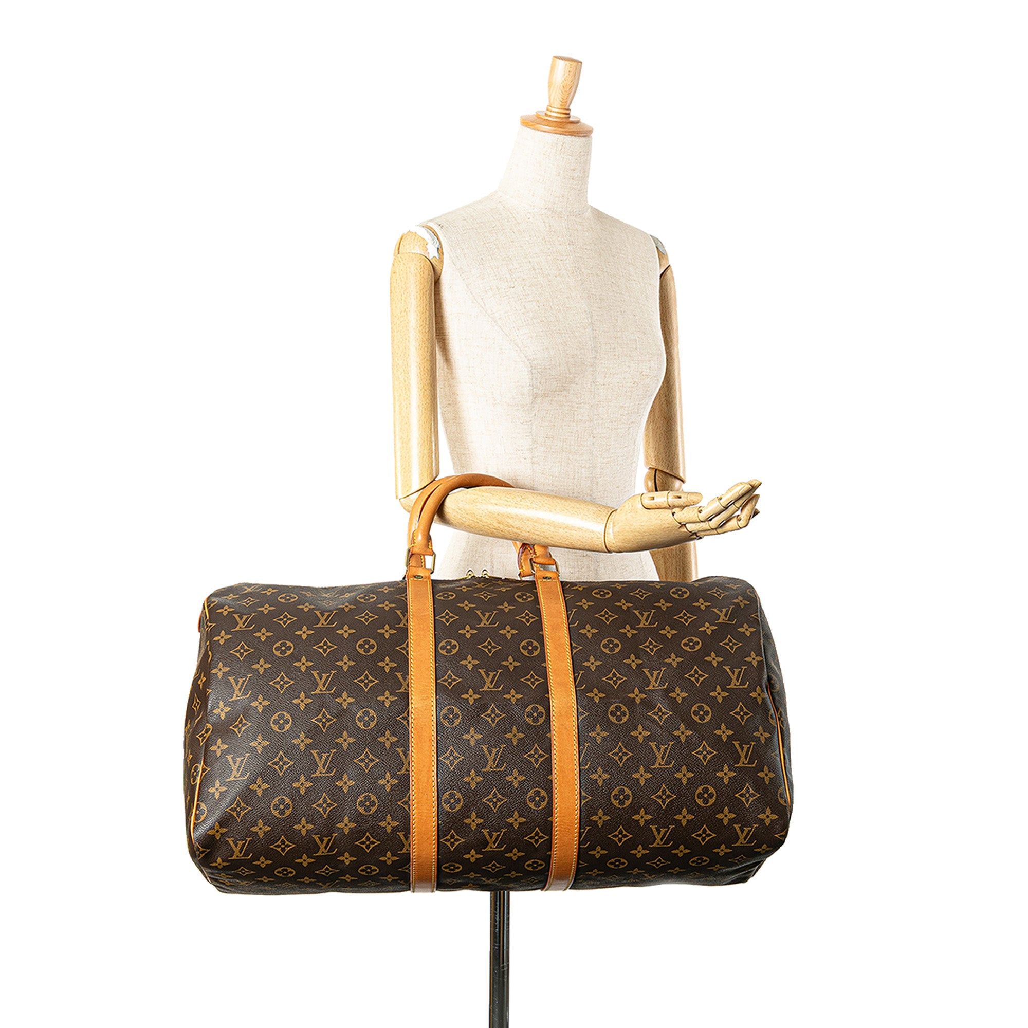 Louis Vuitton Louis Vuitton Monogram Keepall 55 Brown Size ONE SIZE - 12 Thumbnail