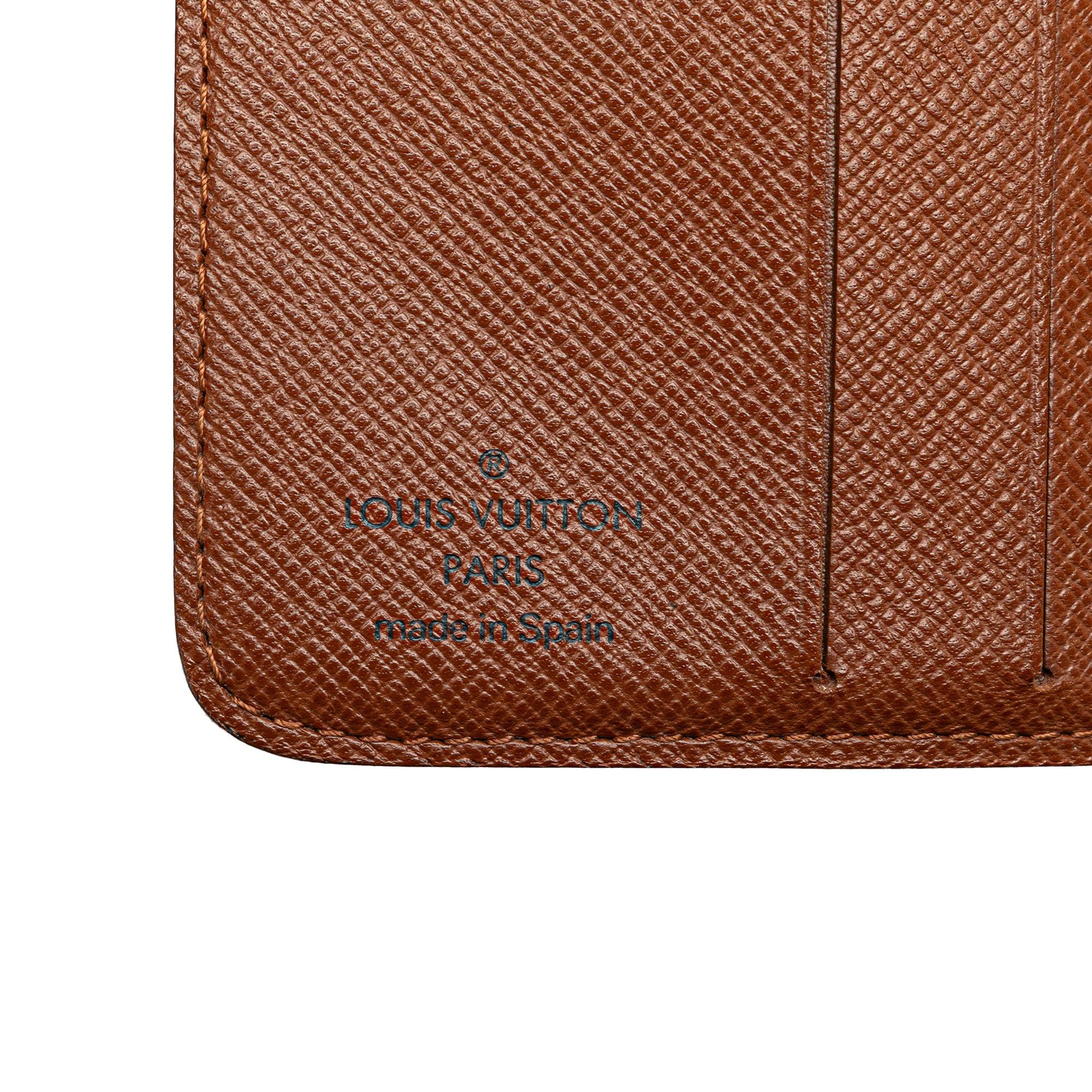 Louis Vuitton Monogram Bi-Fold Compact Wallet Brown