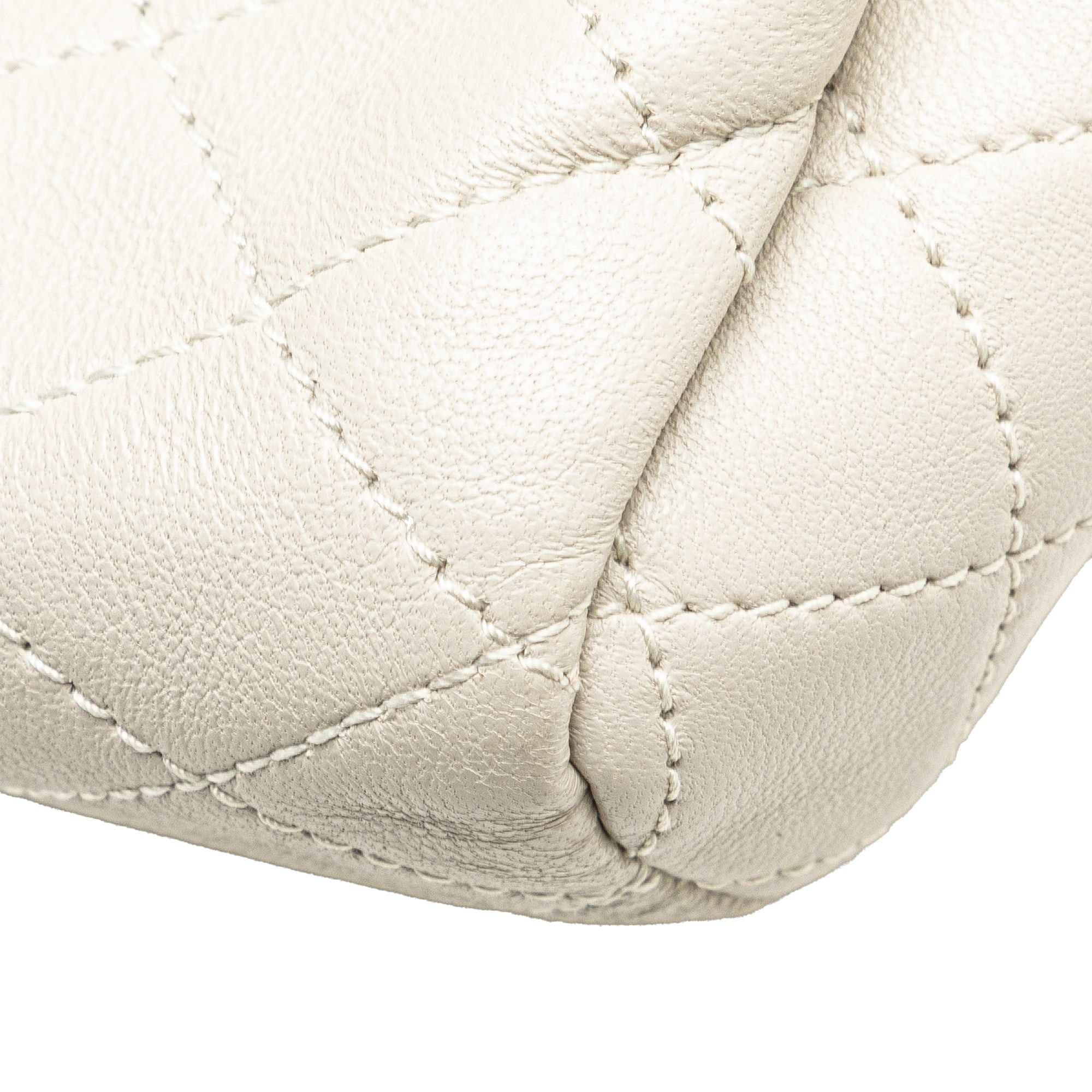 Saint Laurent Paris Saint Laurent Mini Quilted Lambskin Monogram Nolita Bag White Size ONE SIZE - 8 Thumbnail