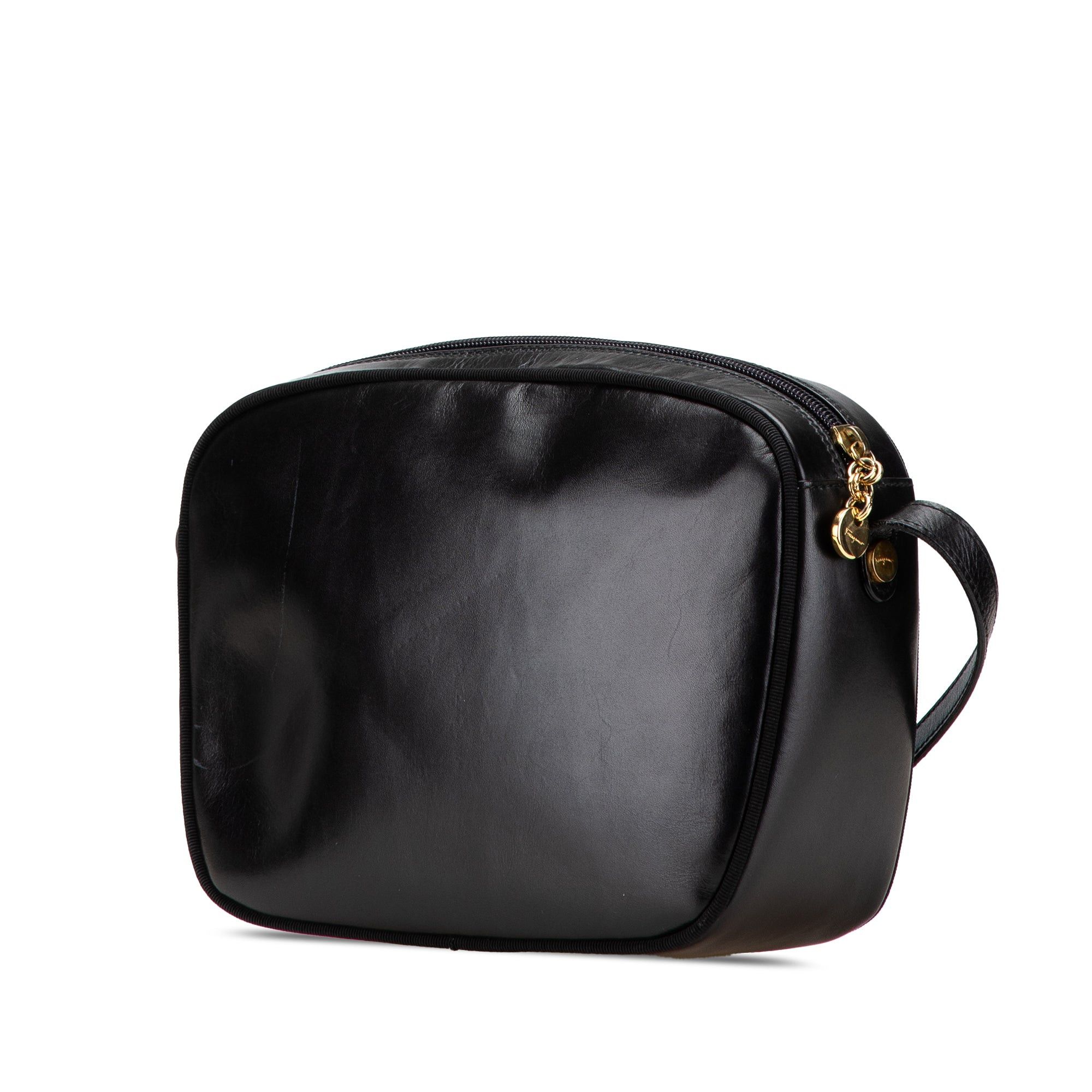Salvatore Ferragamo Ferragamo Vara Calfskin Crossbody Black Size ONE SIZE - 2 Thumbnail